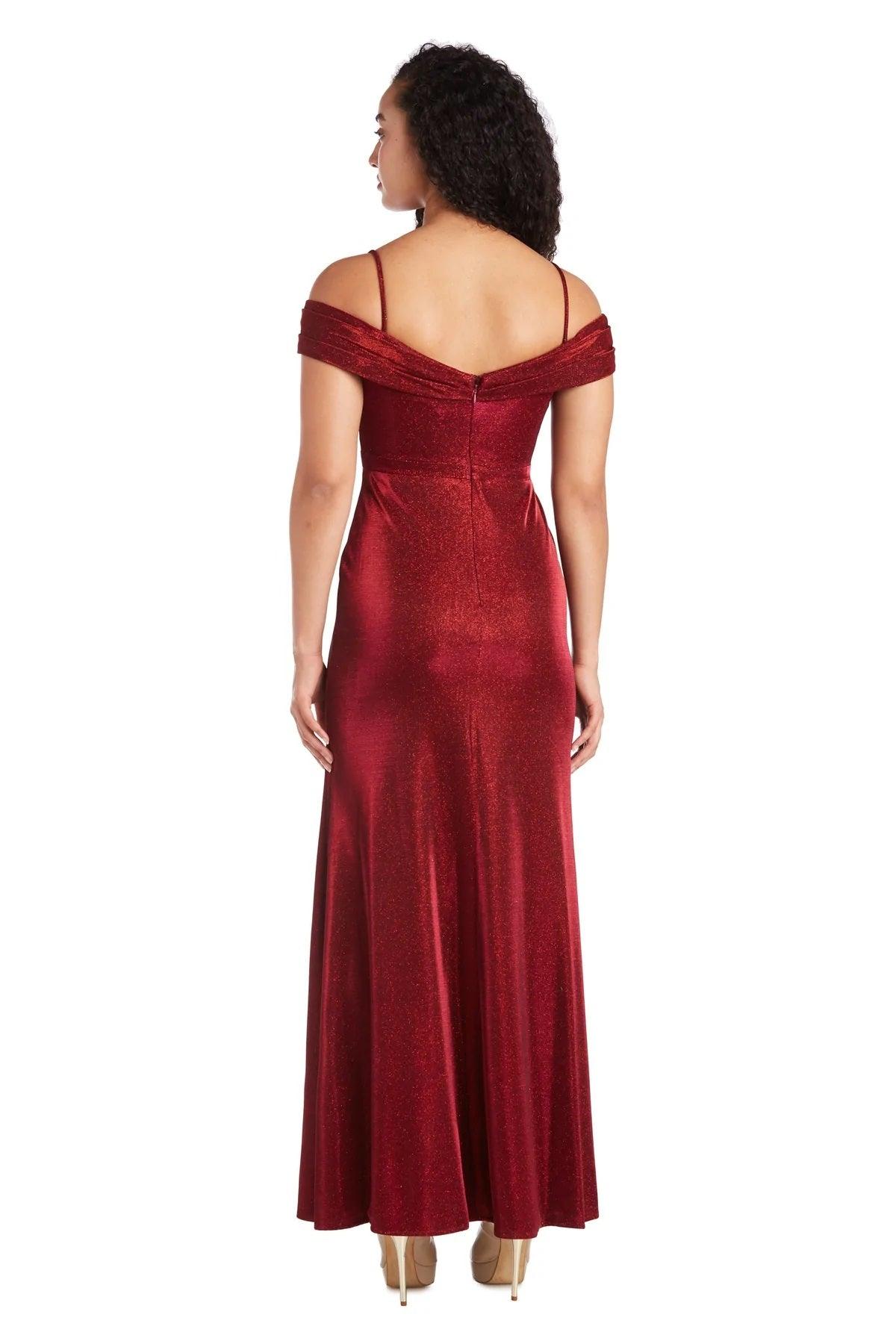 Morgan & Co 12786 Long Off Shoulder Prom Dress
