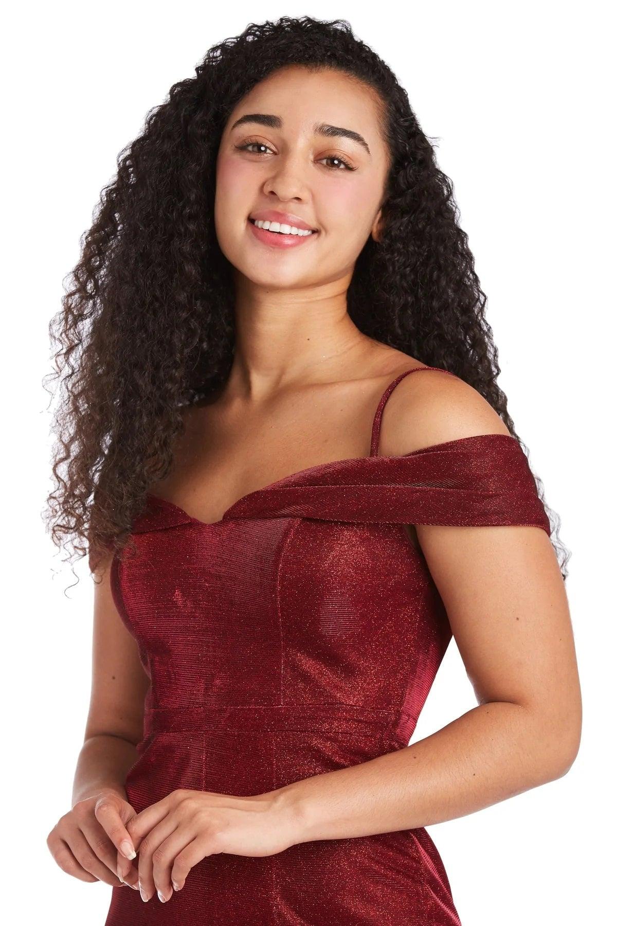 Peacock Morgan & Co 12786 Long Off Shoulder Prom Dress for $78.99 – The ...
