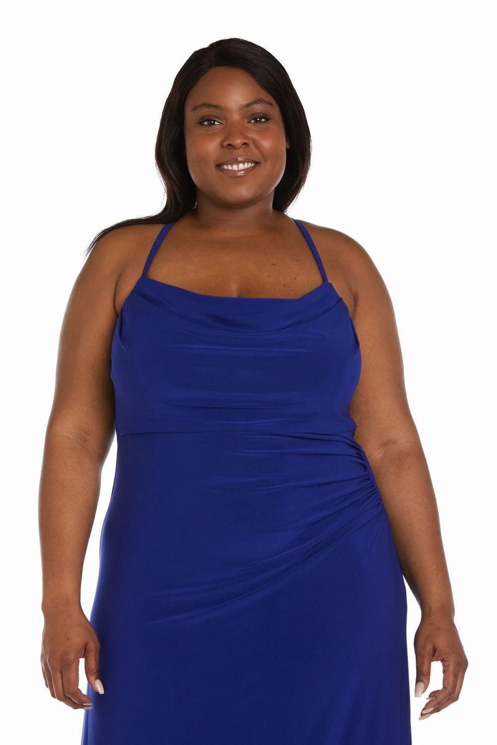 Morgan & Co Long Plus Size Formal  Dress 13019WM - The Dress Outlet