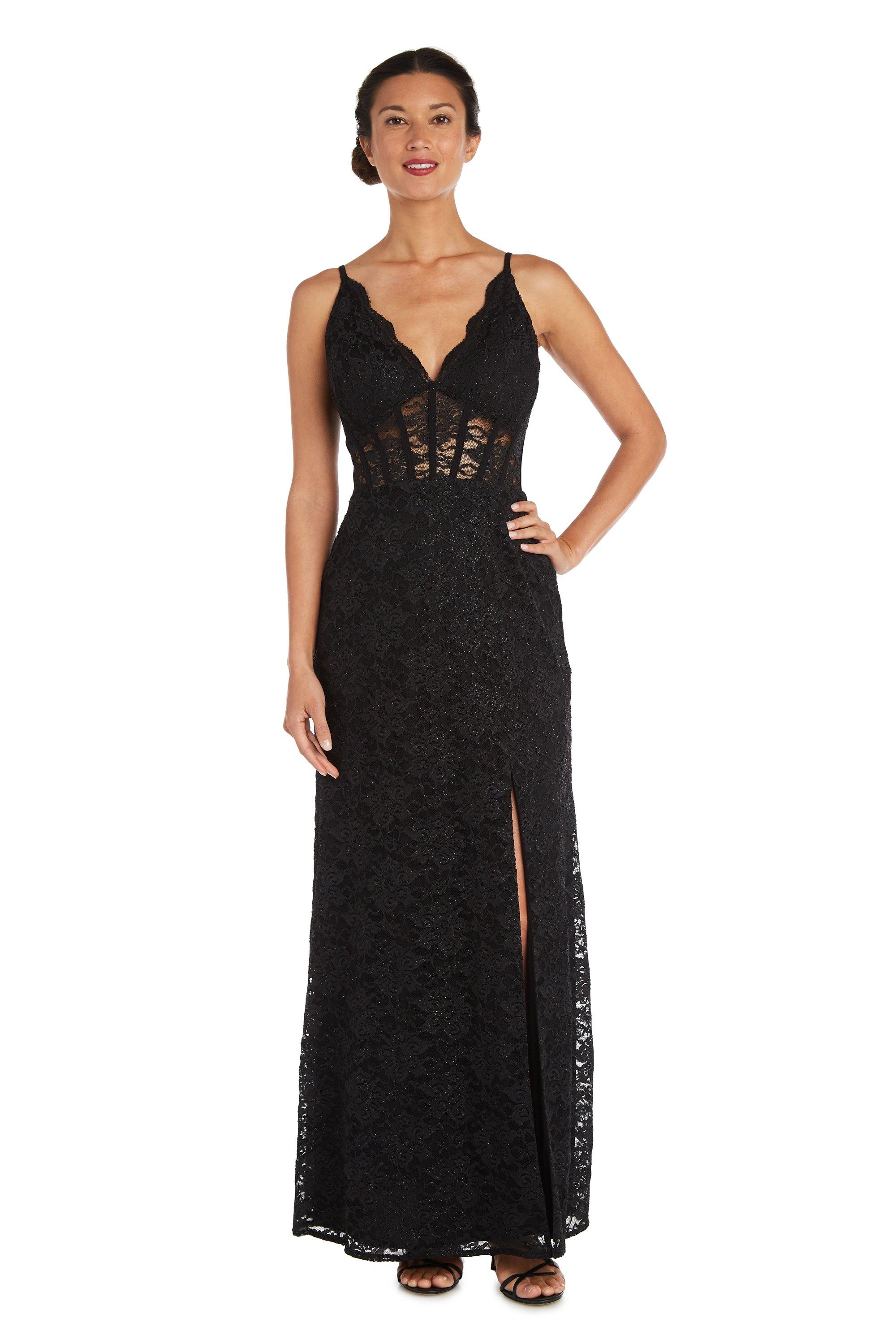 Morgan & Co 12938 Long Spaghetti Strap Evening Gown | The Dress Outlet Morgan & Co 12938 Long Spaghetti Strap Evening Gown | The Dress Outlet