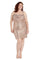 Morgan & Co Plus Size Short Prom Dress 12766WM - The Dress Outlet