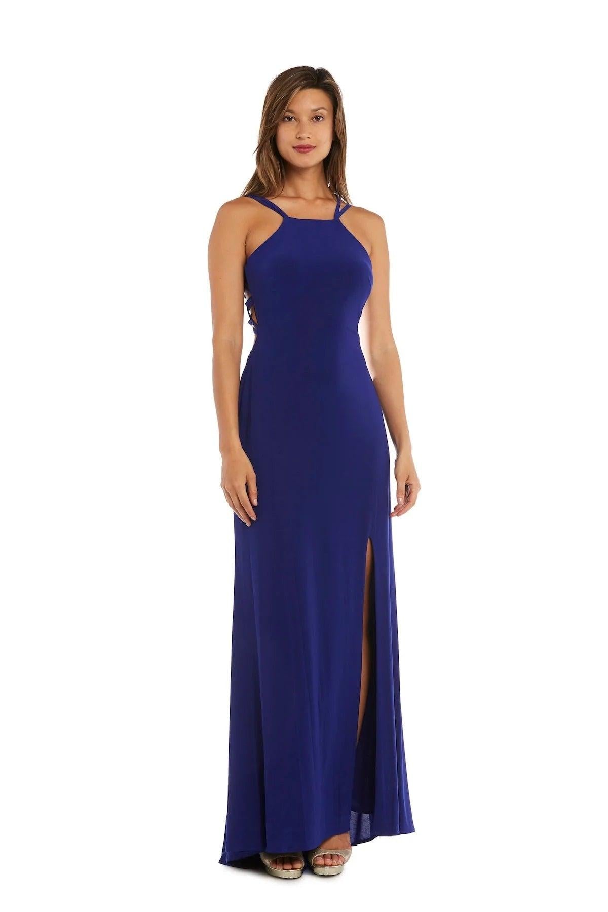 Morgan & Co 12489A Prom Fitted Long Formal Gown