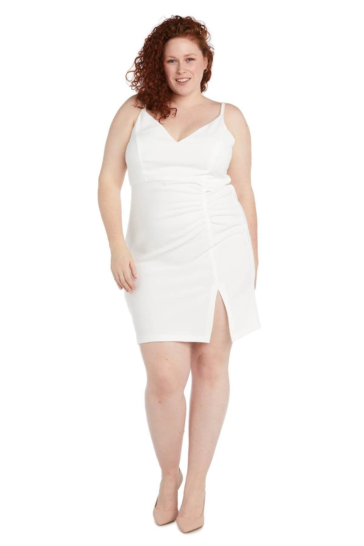 Morgan & Co Short Plus Size Cocktail Dress 13045WM - The Dress Outlet