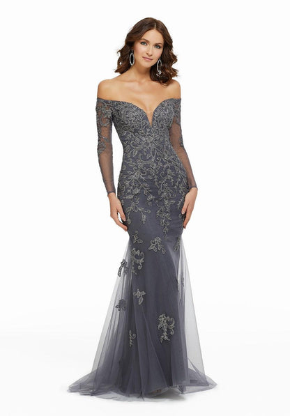 MGNY Madeline Gardner New York 72015 Long Formal Evening Dress