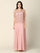 Mother of the Bride Beaded Long Formal Chiffon Gown - The Dress Outlet