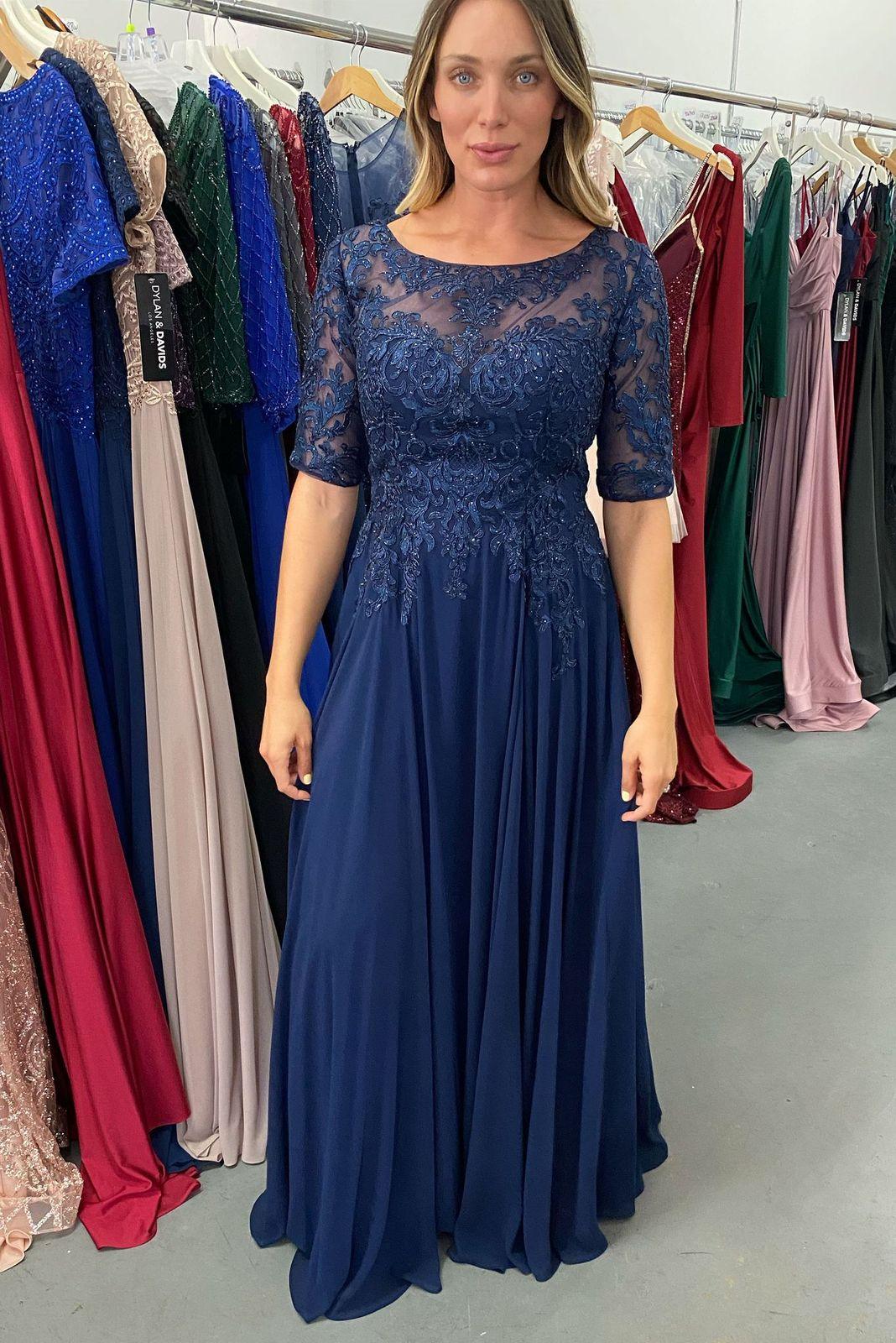 Mother of the Bride Long Dress Sample Size - The Dress Outlet