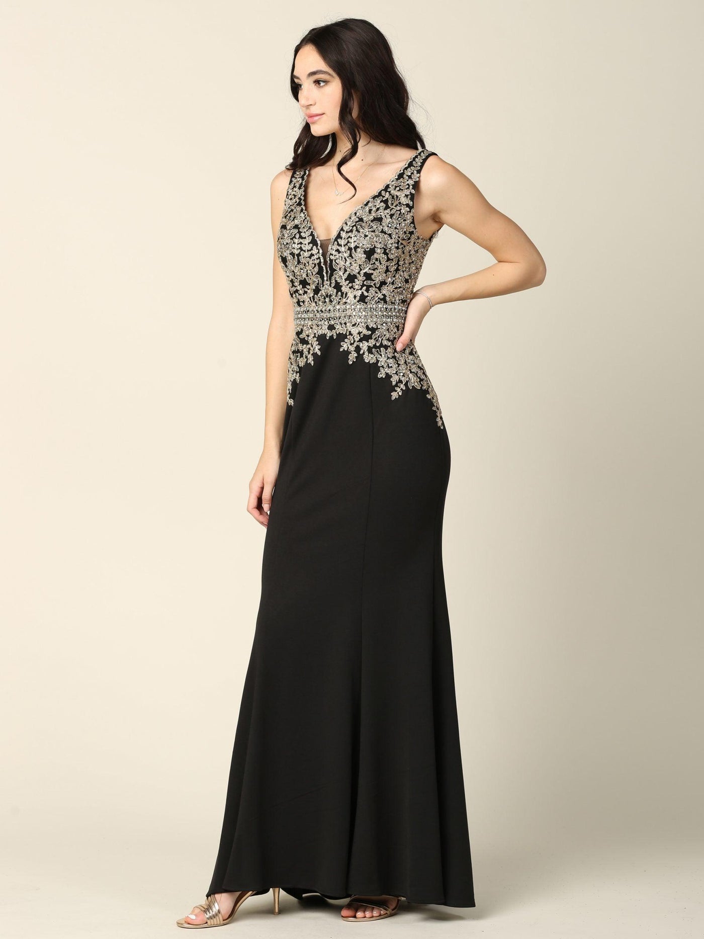 Mother of the Bride Long Formal Sleeveless Dress - The Dress Outlet
