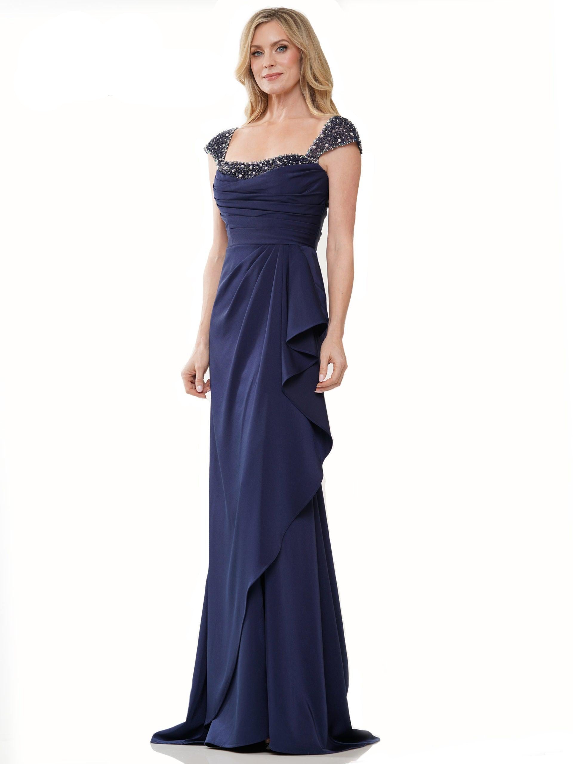 Charcoal Marsoni Long Formal Mother of the Bride Gown 1182 - Mother of ...