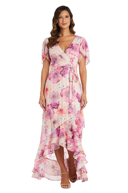 Nightway High Low Floral Petite Dress 22138P - The Dress Outlet