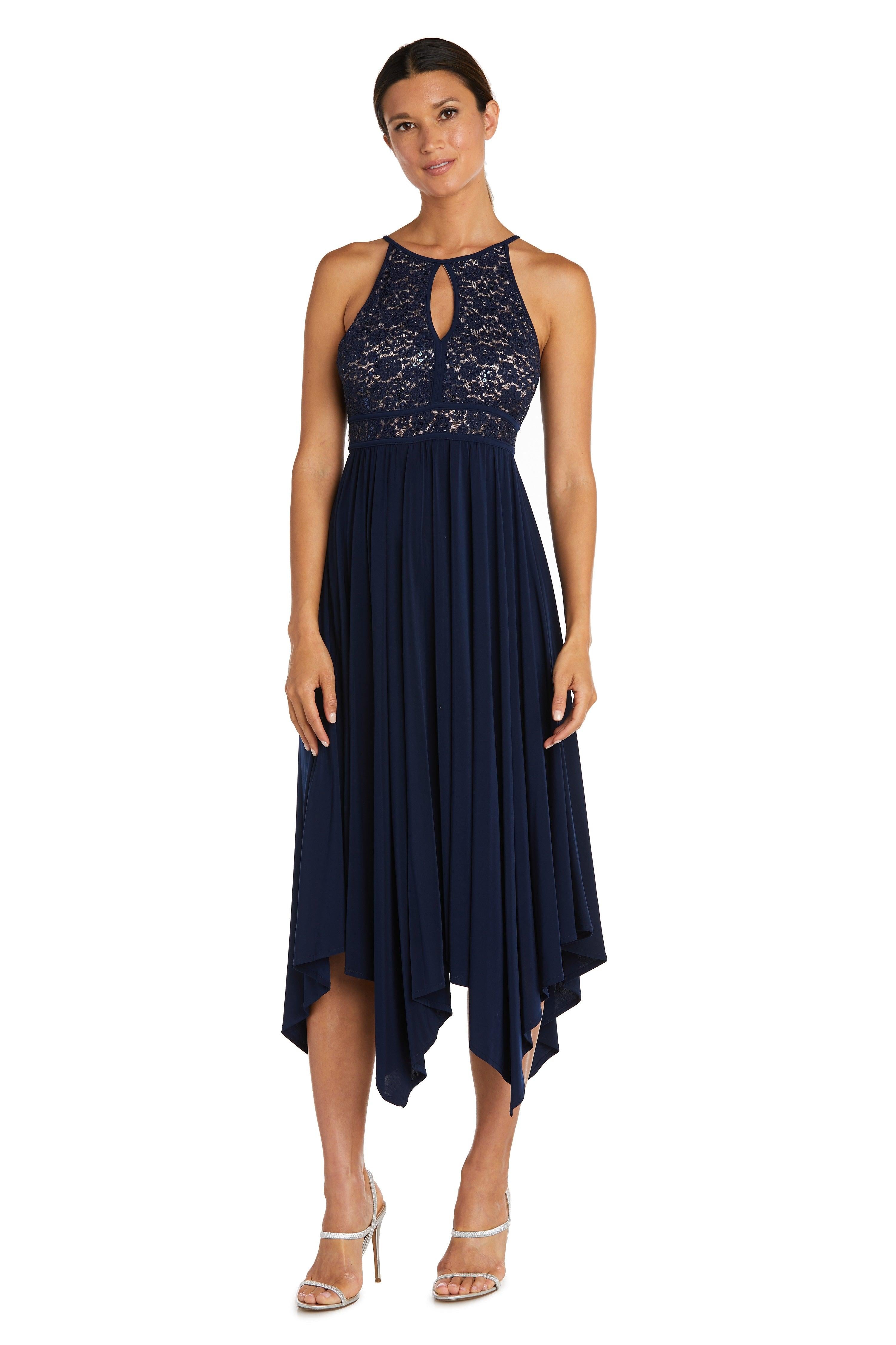 nightway halter dress Nightway High Low Halter Lace Dress 21946