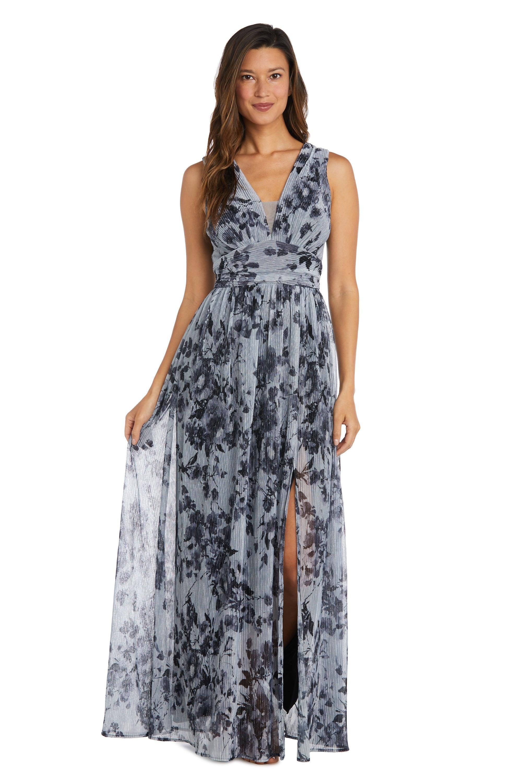 Nightway Long Formal Floral Petite Dress 22042P - The Dress Outlet