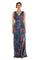 Nightway Long Formal Floral Print Dress 22042 - The Dress Outlet