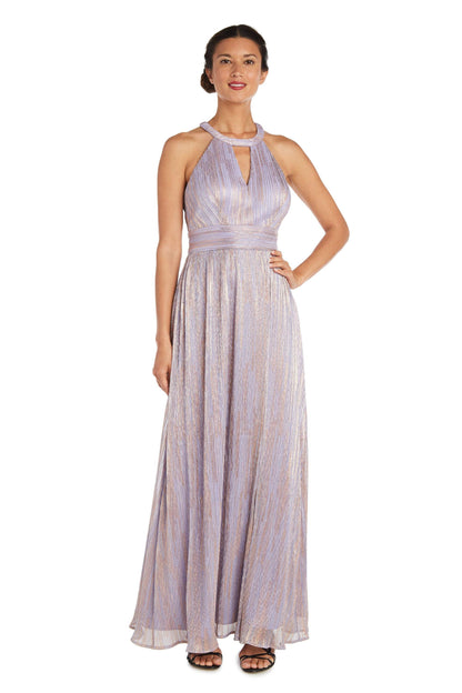 Nightway Long Formal Halter Evening Dress 22030 - The Dress Outlet