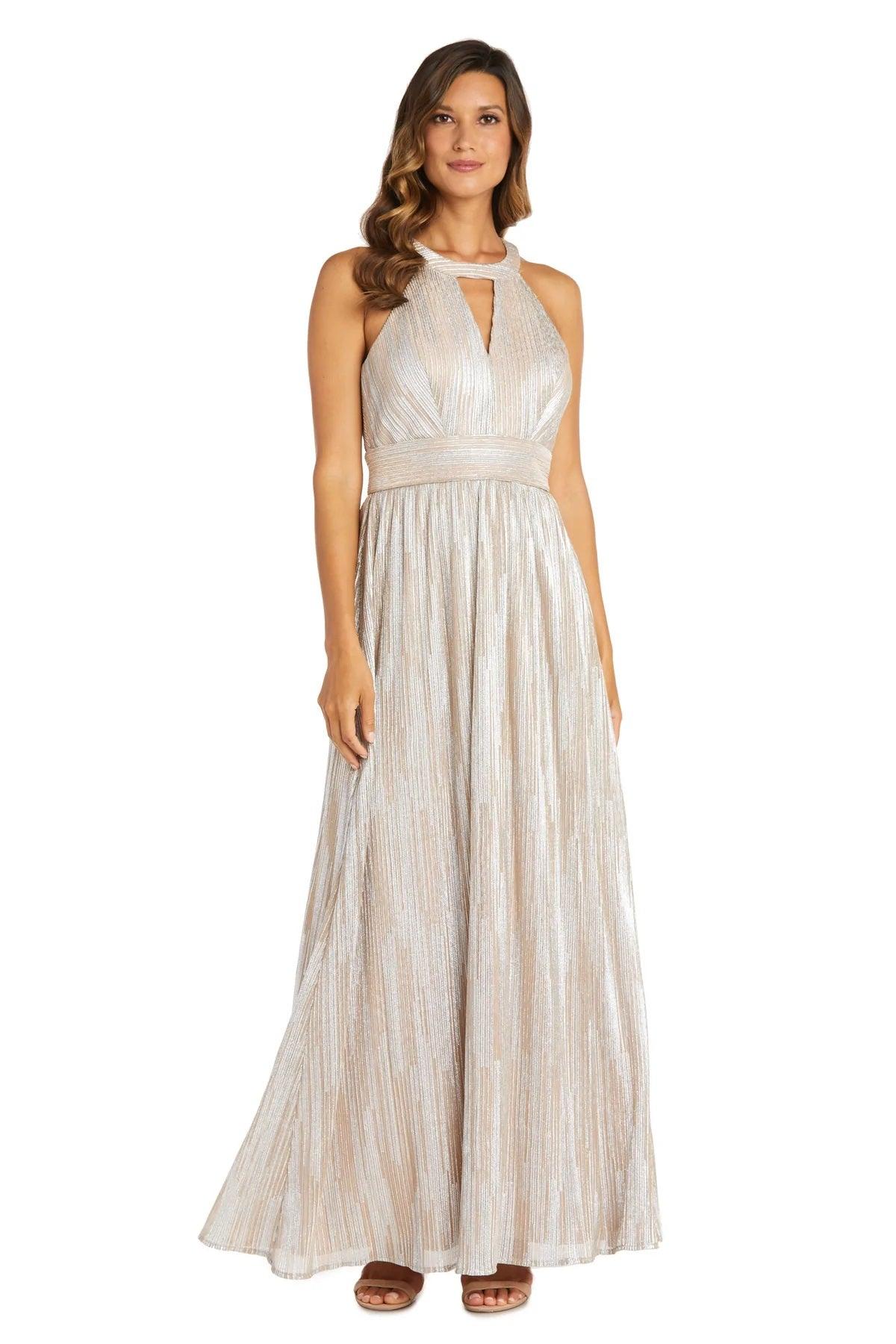 Nightway Long Formal Halter Evening Dress 22030