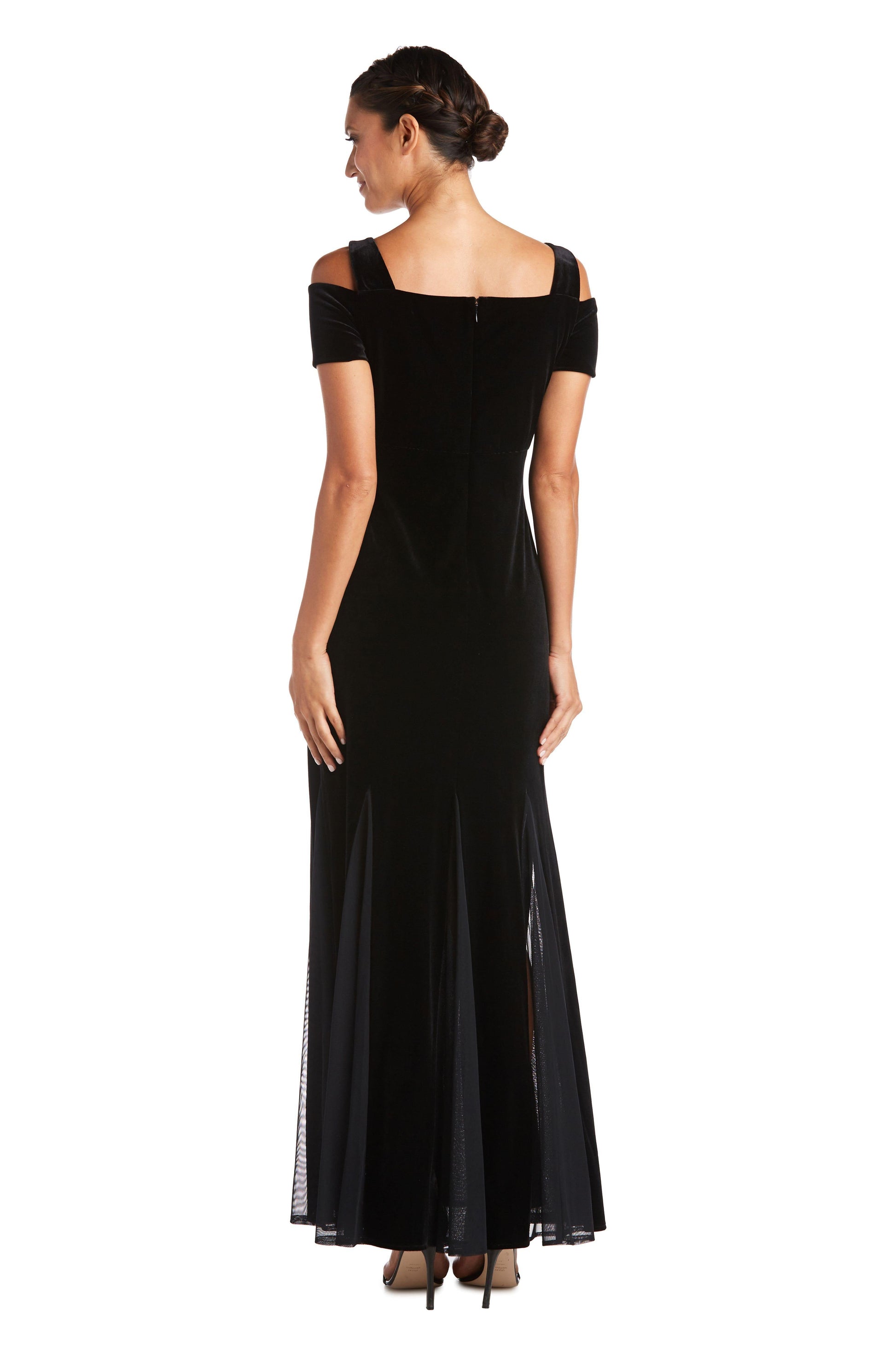 Nightway Long Formal Petite Velvet Dress 21999P