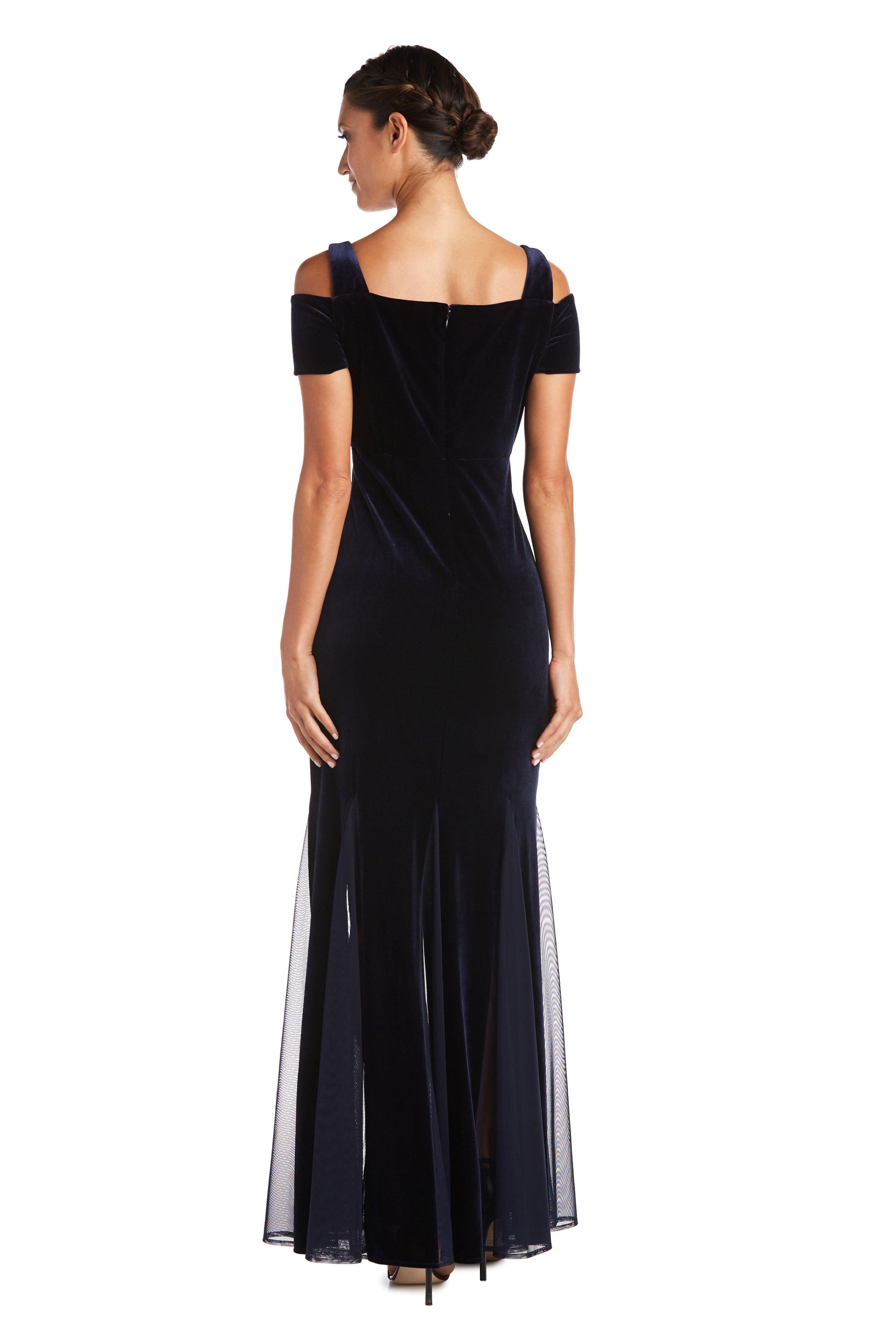 Nightway Long Formal Petite Velvet Dress 21999P