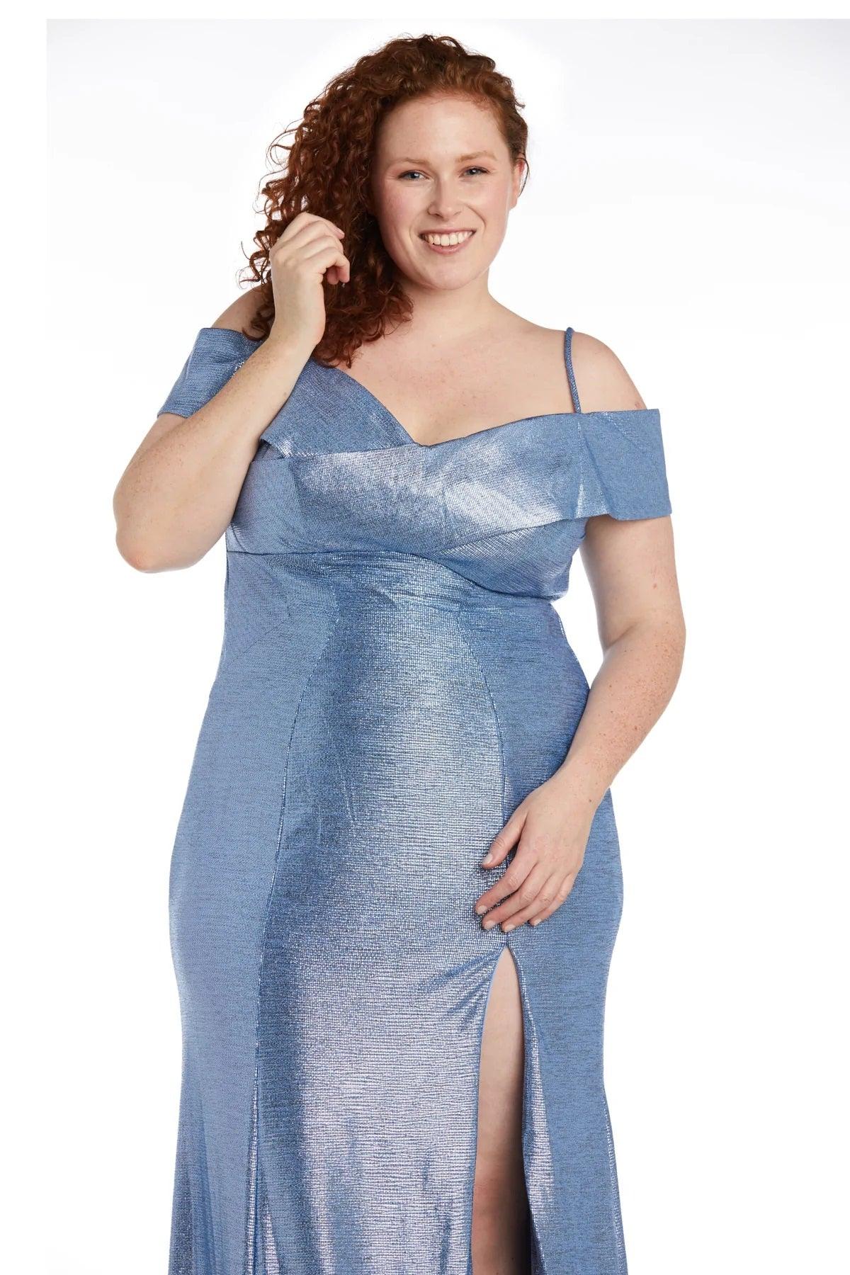 Nightway Long Formal Plus Size Dress 21761W - The Dress Outlet