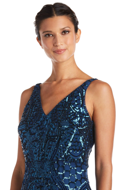 Nightway Long Formal Sleeveless Petite Dress 21685P - The Dress Outlet