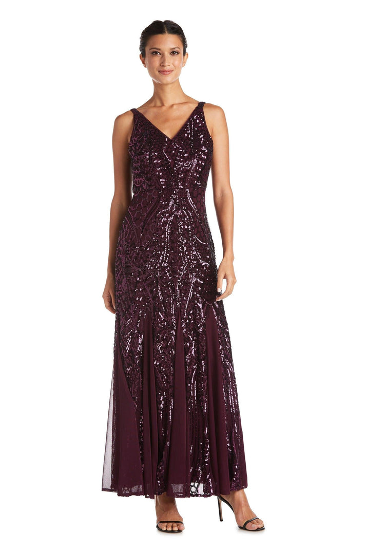 Magenta 6P Nightway Long Formal Petite Dress 22158P main image 0