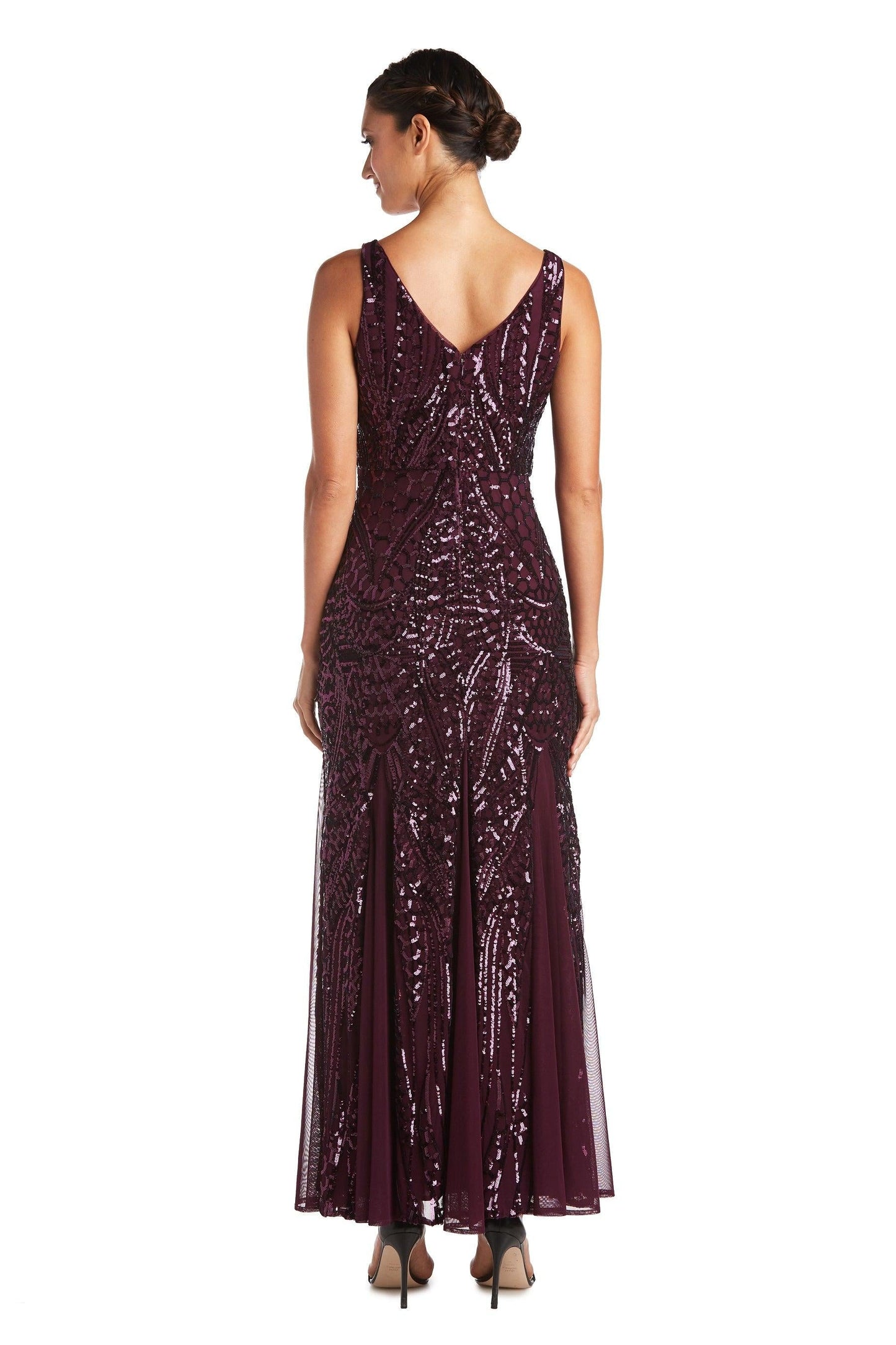 Nightway Long Formal Sleeveless Petite Dress 21685P - The Dress Outlet