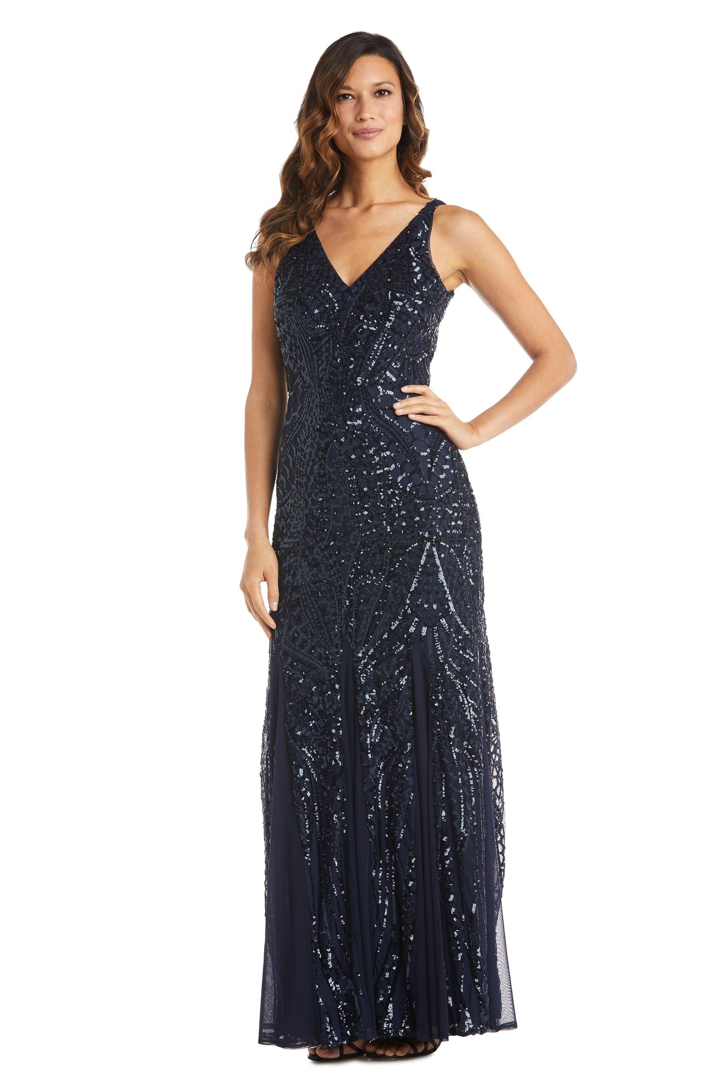 Nightway Long Formal Sleeveless Petite Dress 21685P - The Dress Outlet