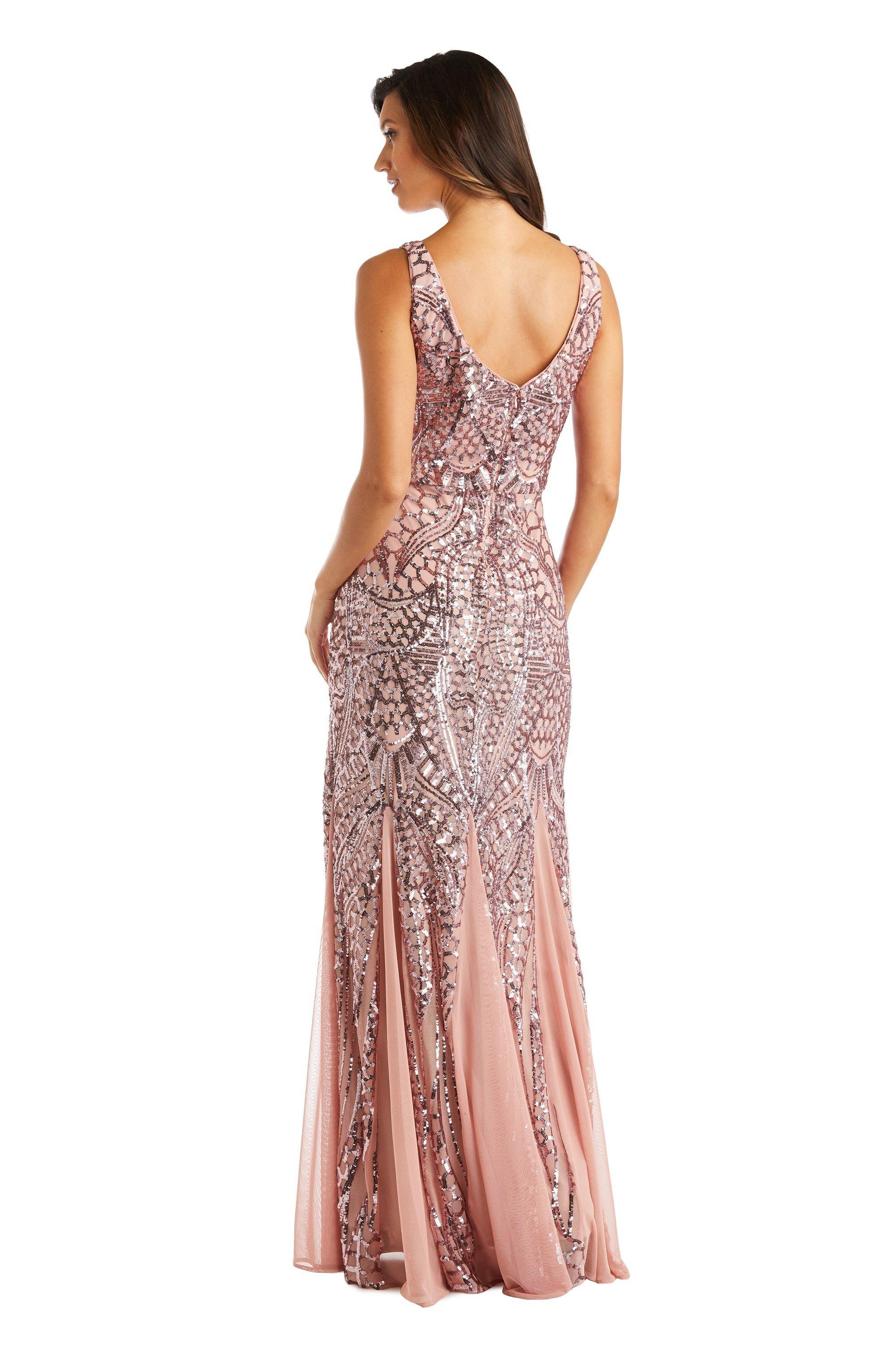 Nightway Long Formal Sleeveless Petite Dress 21685P - The Dress Outlet