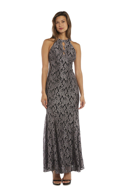 Nightway Long Glitter Formal Dress 21689 - The Dress Outlet
