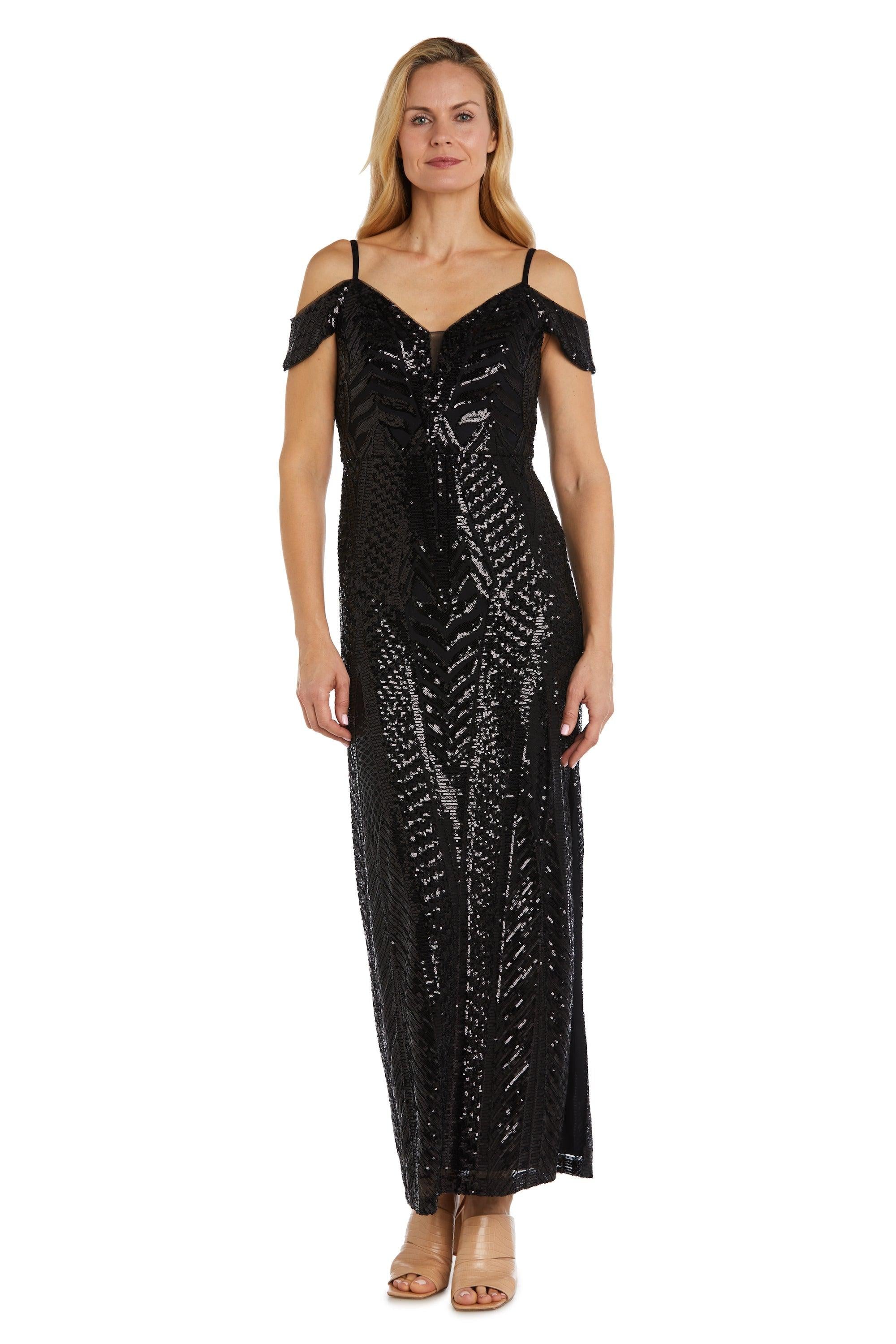 Nightway Long Off Shoulder Formal Dress 21917A - The Dress Outlet