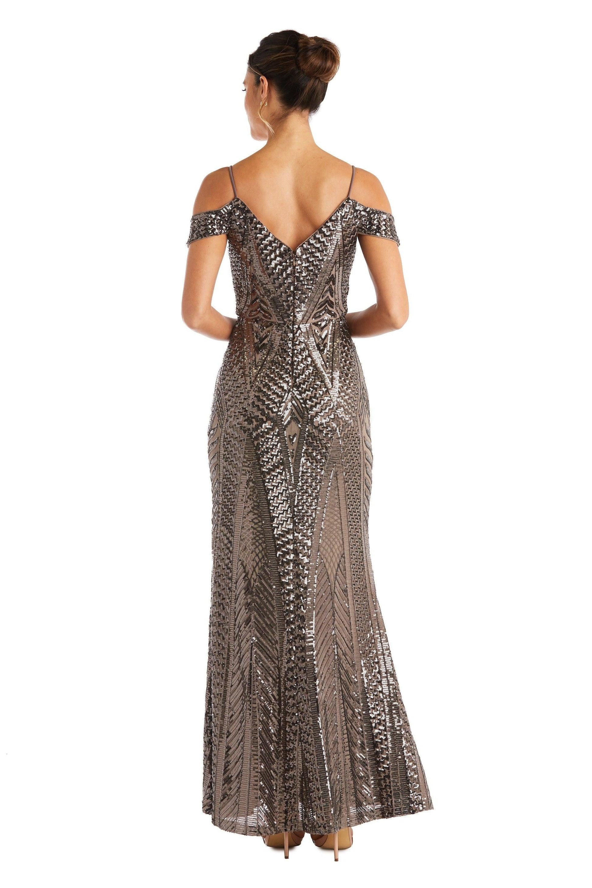 Nightway Long Off Shoulder Formal Dress 21917A
