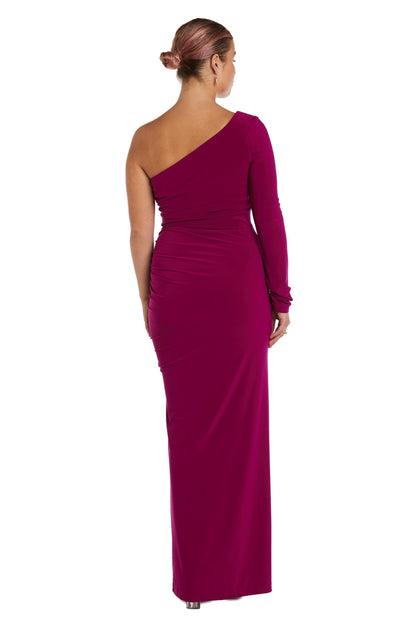 Nightway Long One Shoulder Formal Dress 22158 - The Dress Outlet