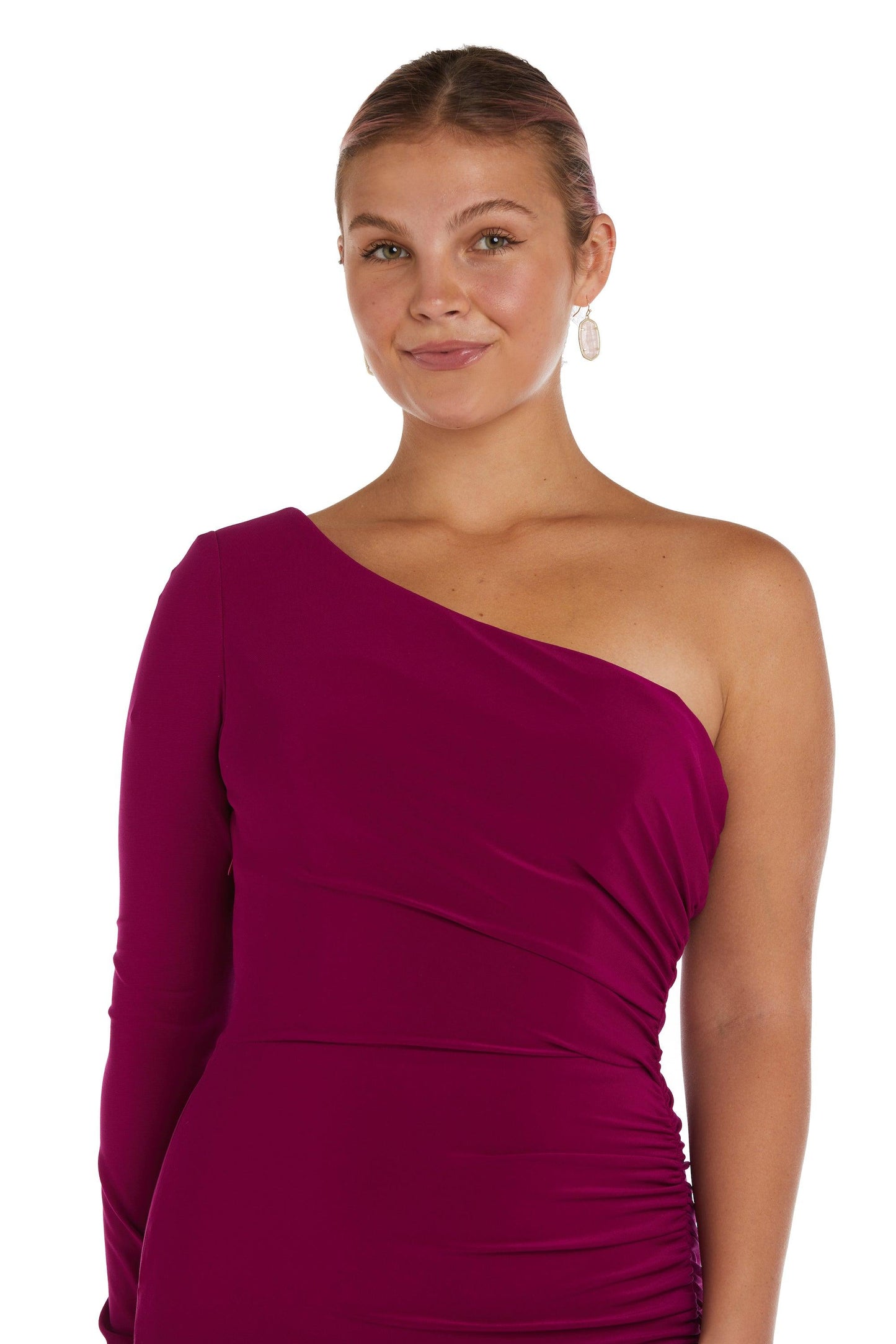 Nightway Long One Shoulder Formal Dress 22158 - The Dress Outlet