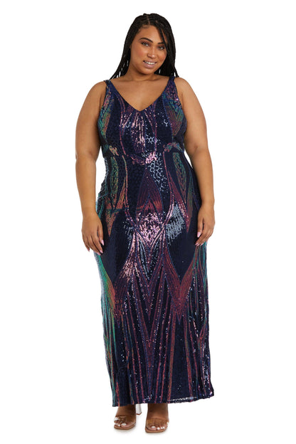 Nightway Long Plus Size Formal Dress 22089W - The Dress Outlet