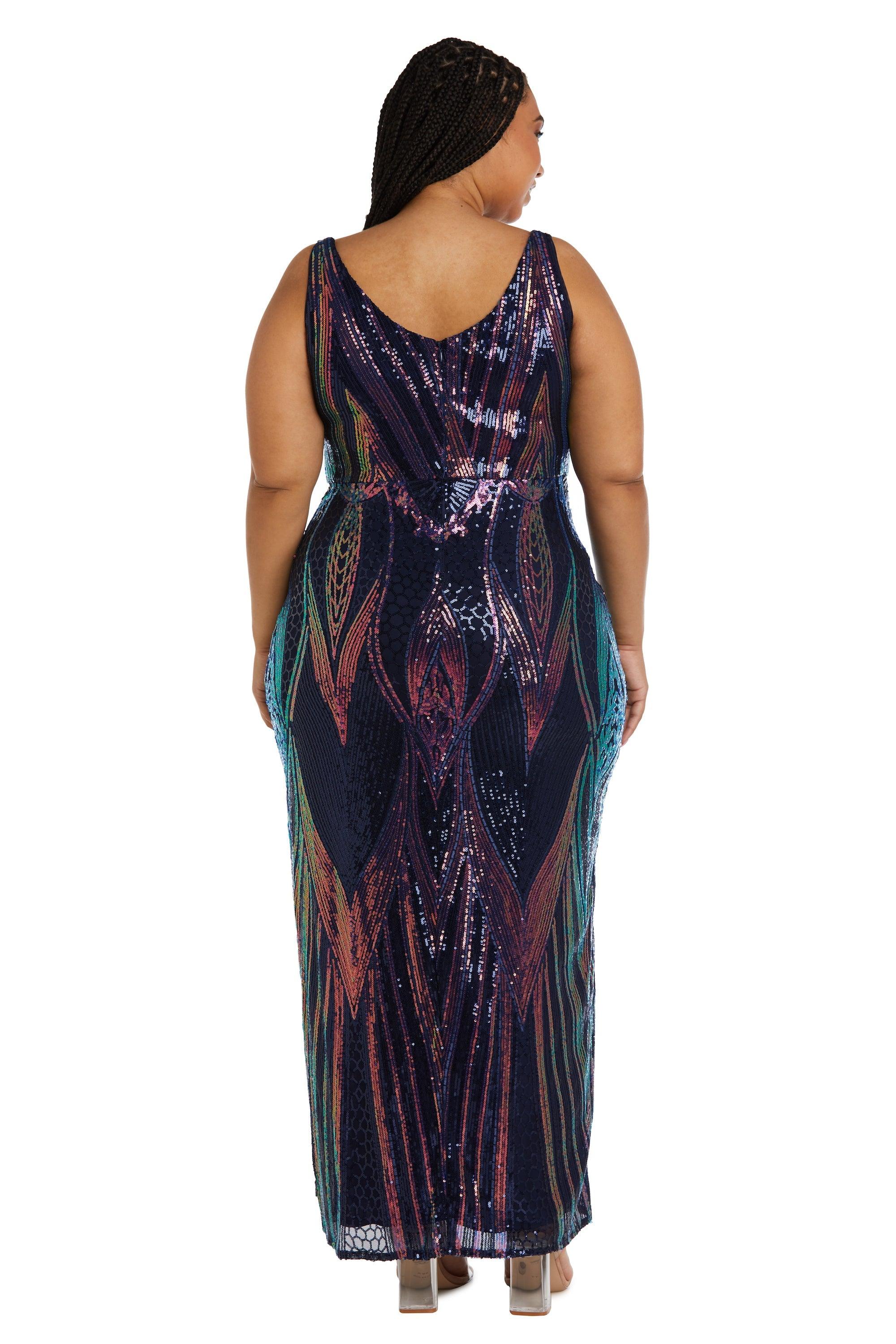 Nightway Long Plus Size Formal Dress 22089W - The Dress Outlet