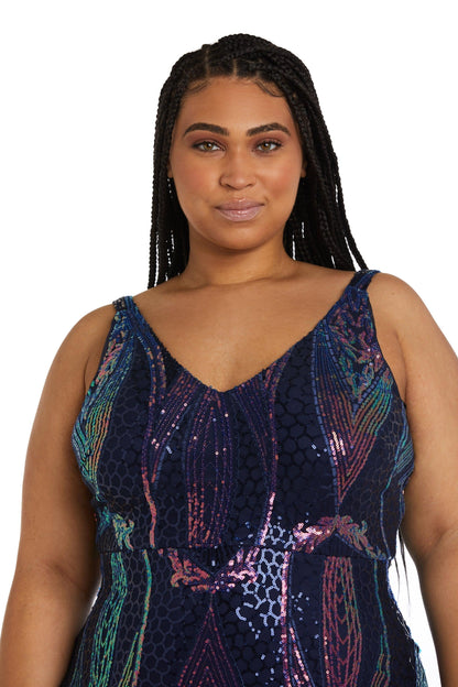 Nightway Long Plus Size Formal Dress 22089W - The Dress Outlet