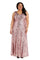 Nightway Long Plus Size Sleeveless Dress 22013W - The Dress Outlet