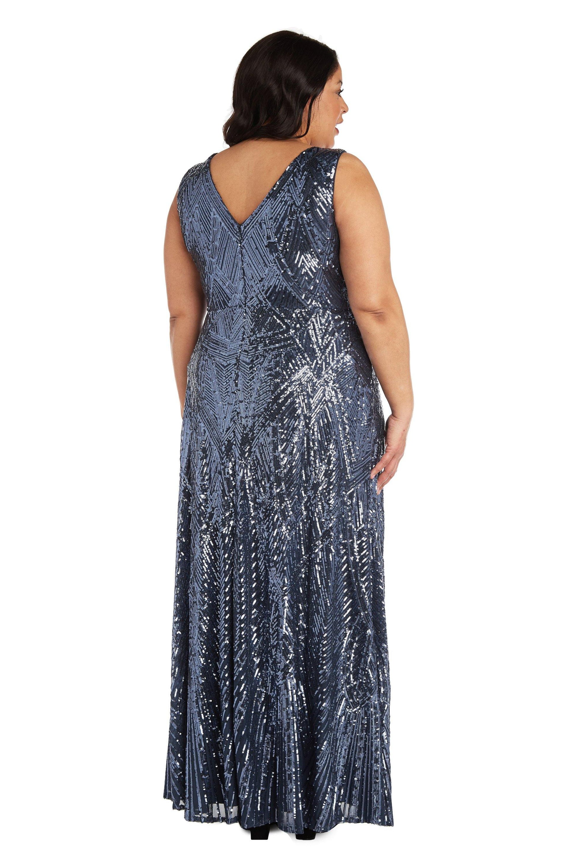 Nightway Long Plus Size Sleeveless Dress 22013W
