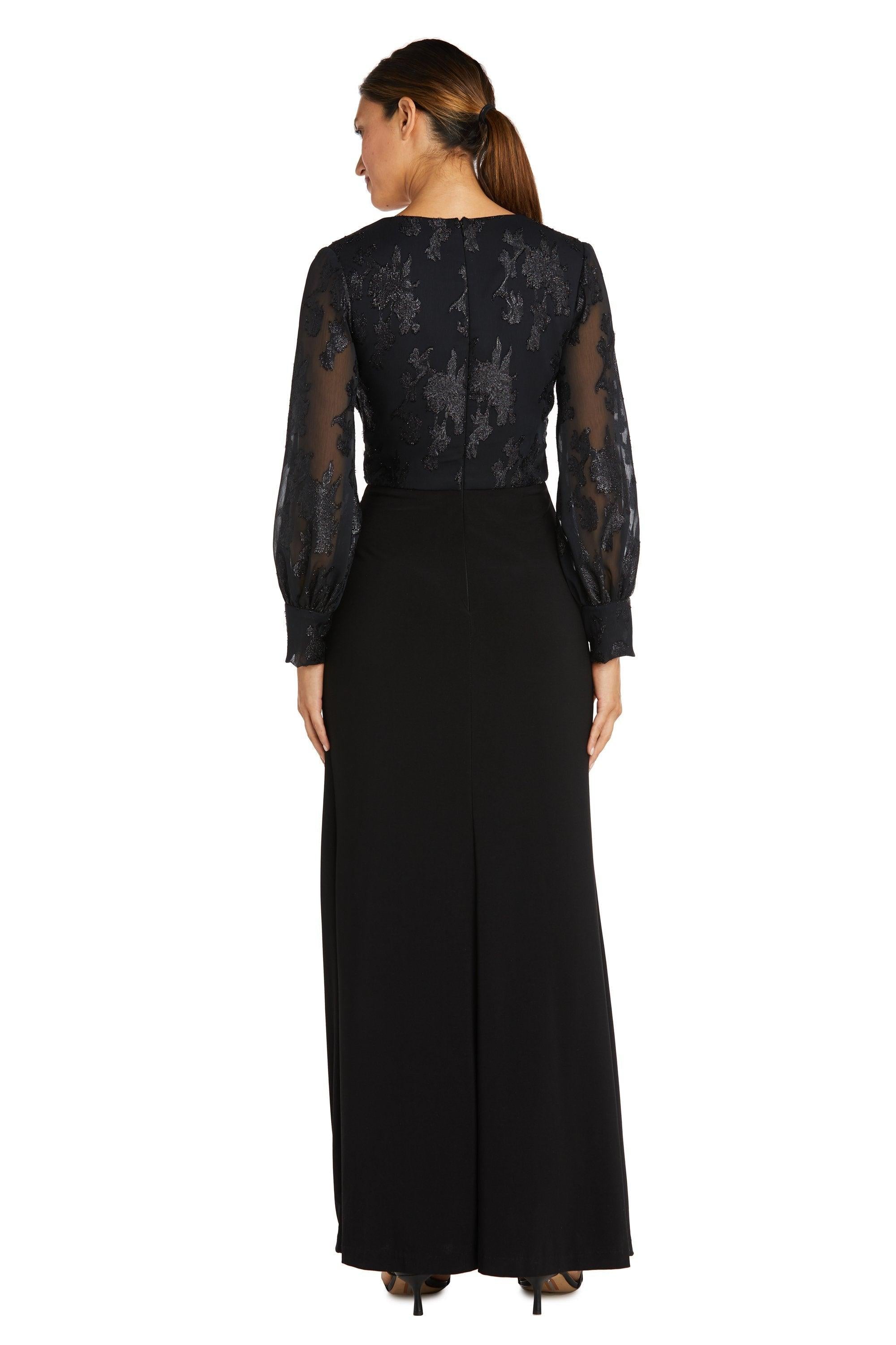 Nightway Long Sleeve Formal Petite Dress 22062P - The Dress Outlet