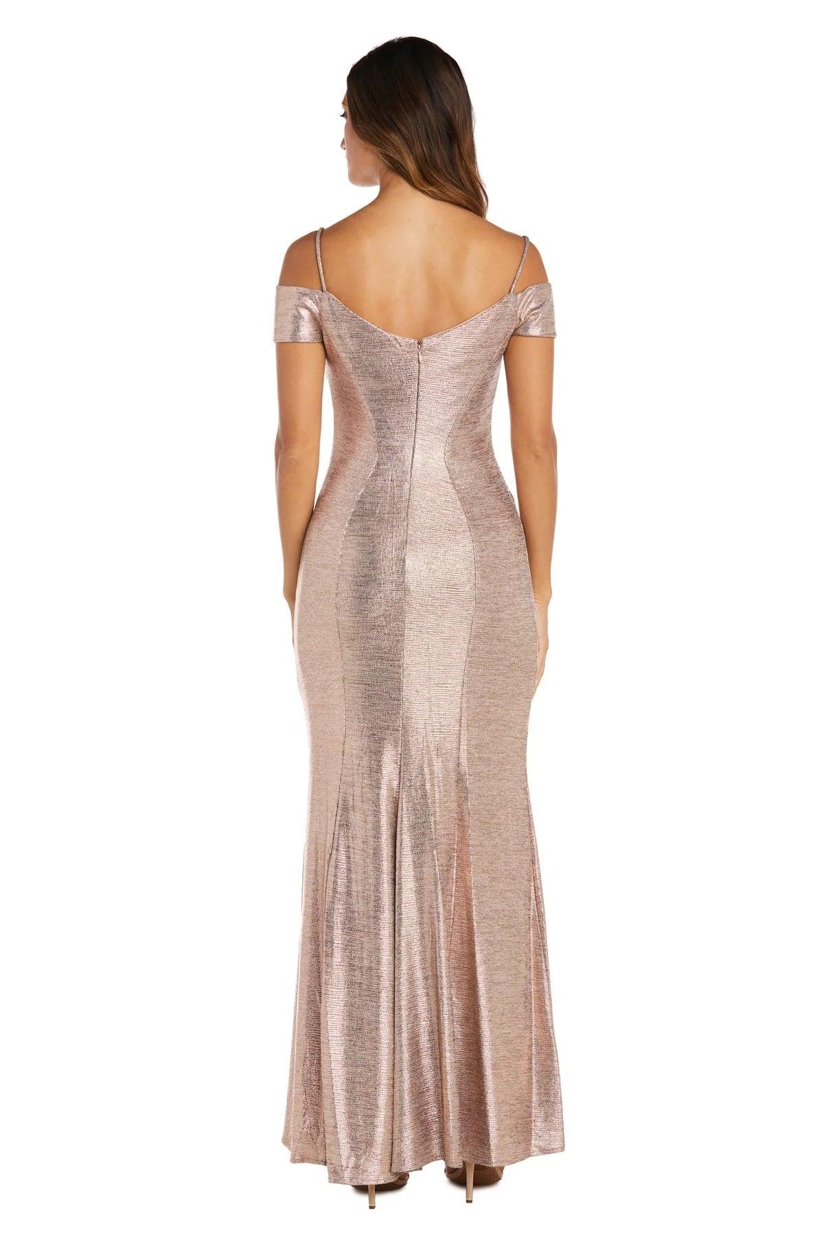 Nightway Off Shoulder Long Formal Dress 21761P - The Dress Outlet