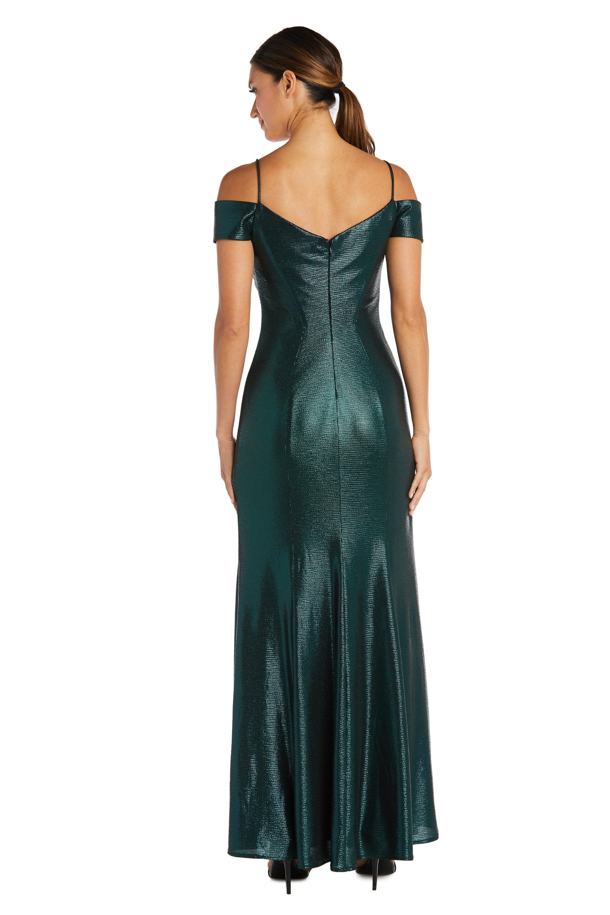 Nightway Off Shoulder Long Formal Dress 21761P - The Dress Outlet