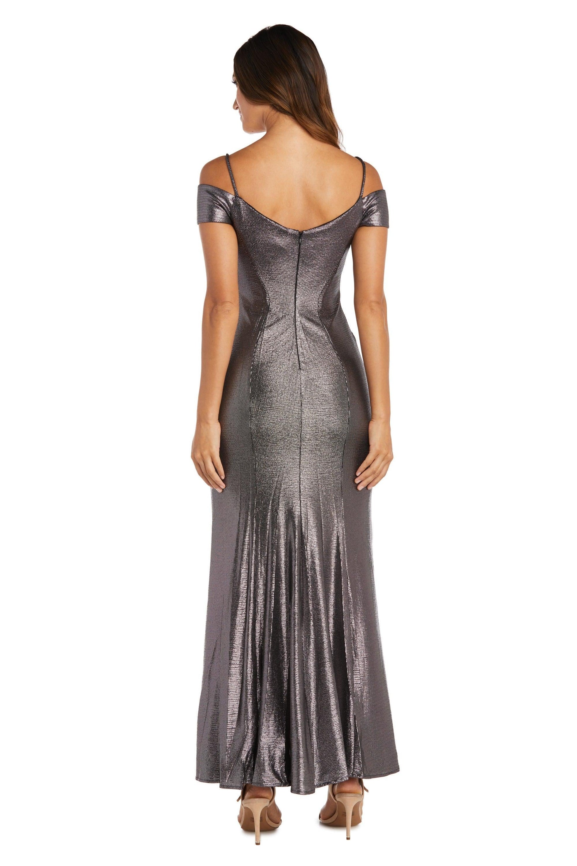 Nightway Off Shoulder Long Formal Dress 21761P - The Dress Outlet