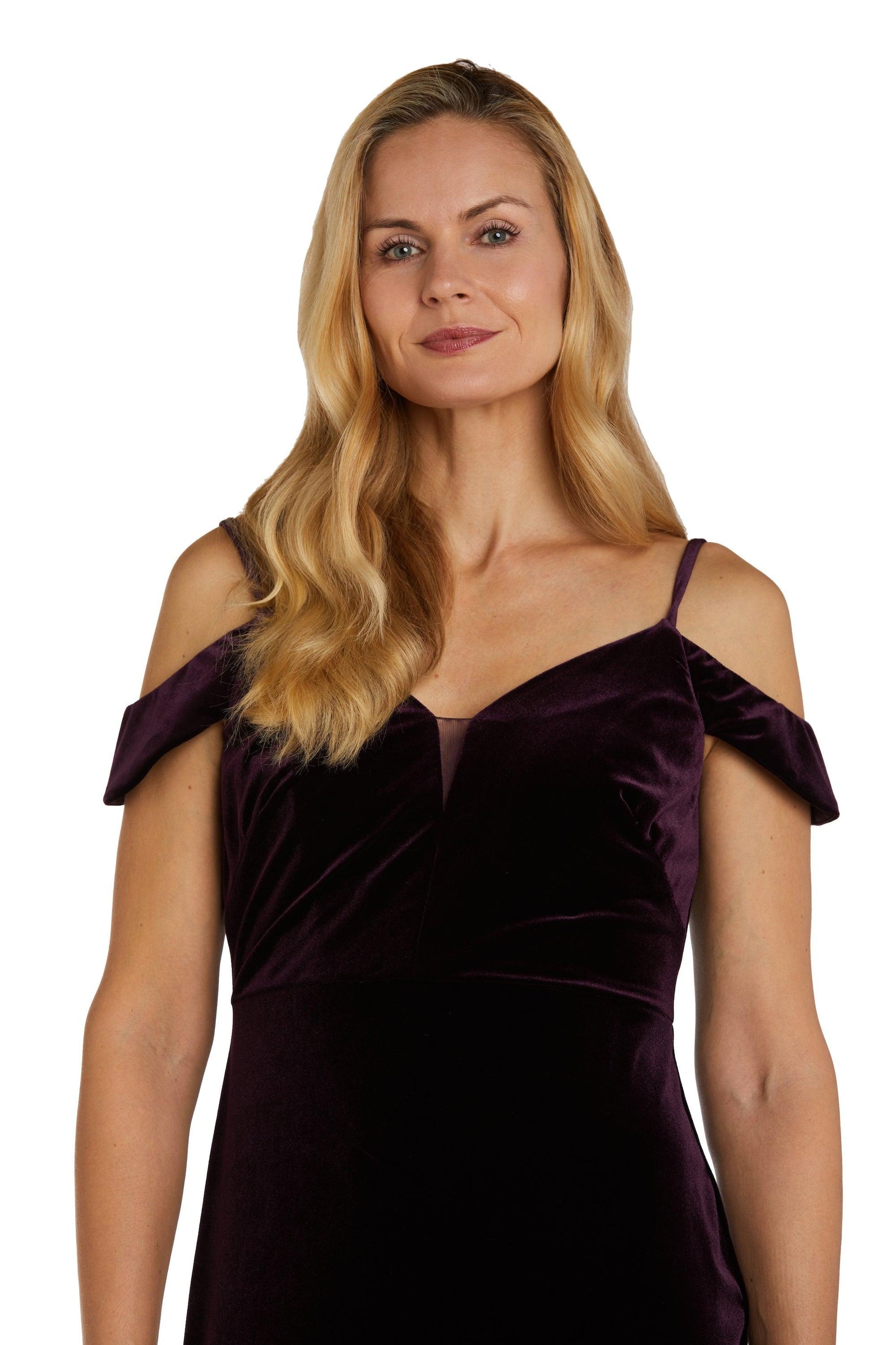 Nightway Off Shoulder Long Formal Dress 22110