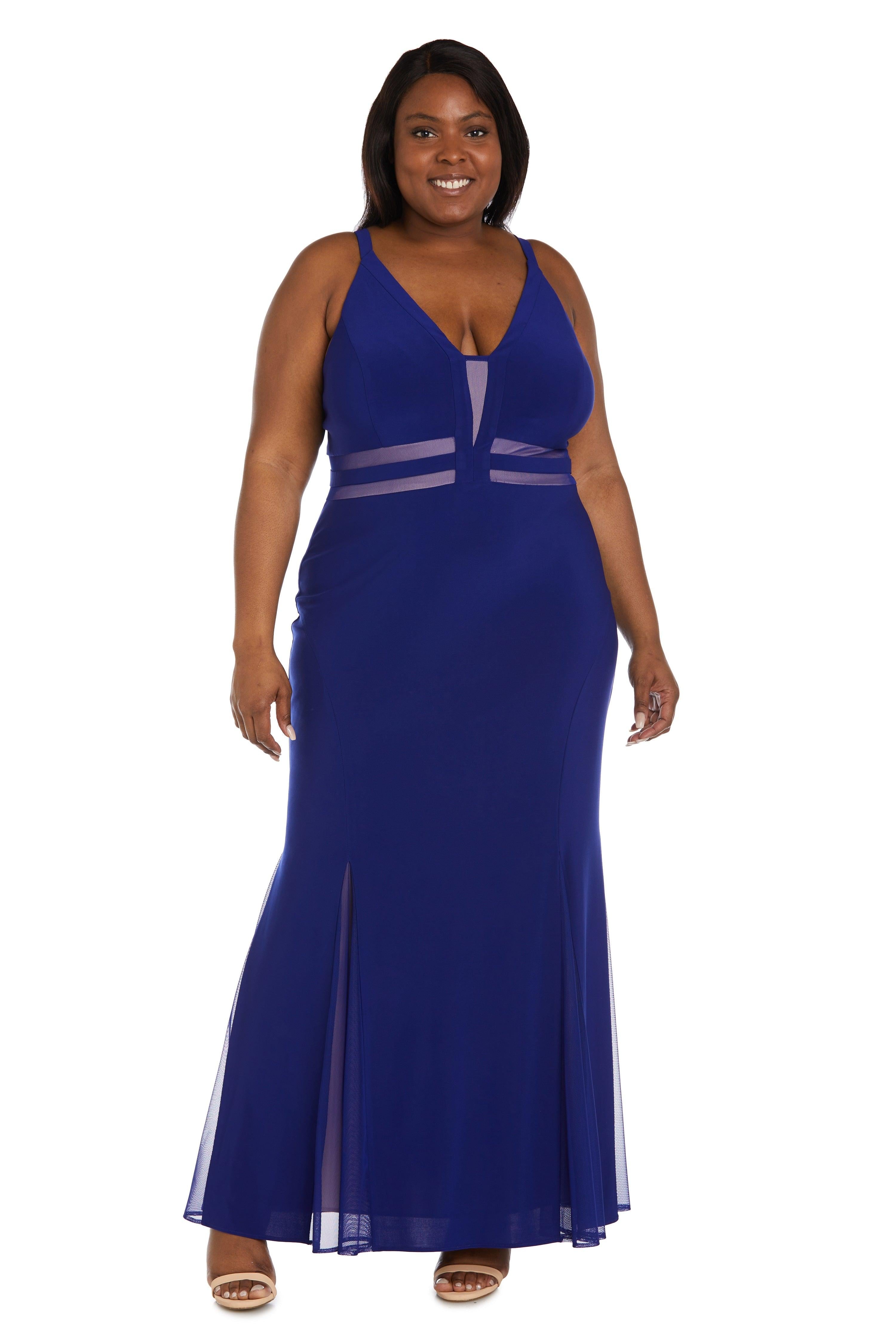 Nightway Plus Size Long Formal Evening Dress 22033W - The Dress Outlet