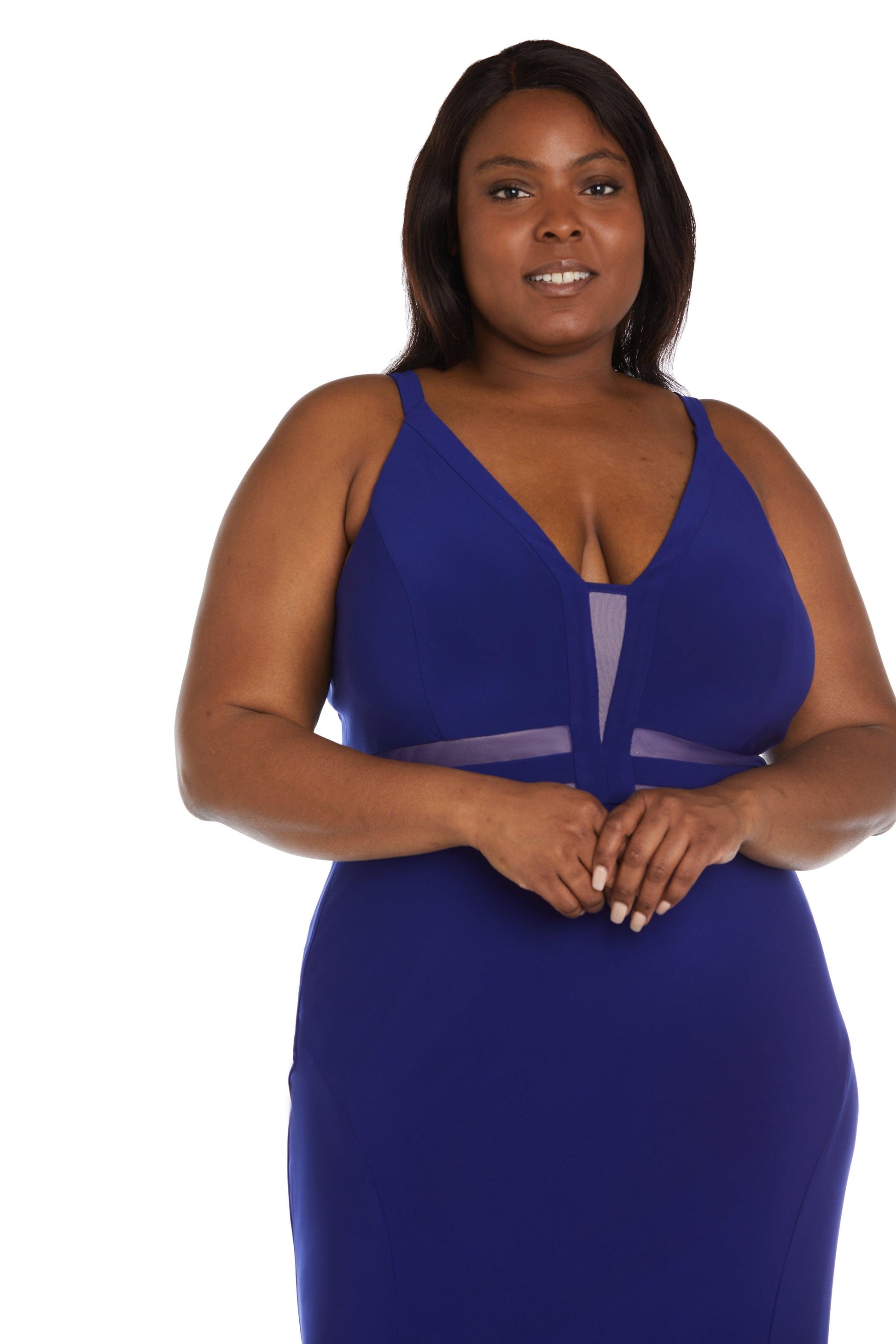 Nightway Plus Size Long Formal Evening Dress 22033W