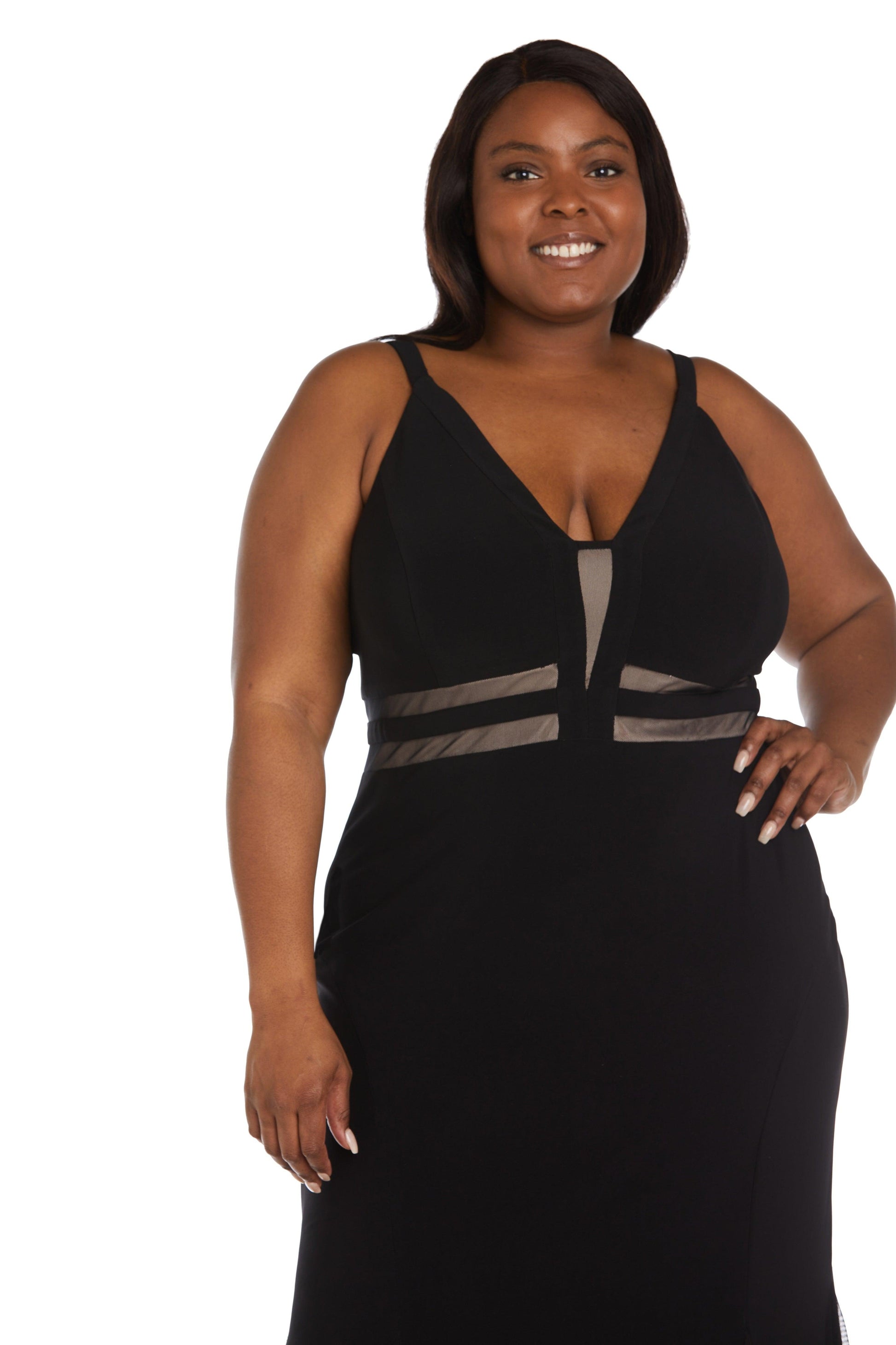Nightway Plus Size Long Formal Evening Dress 22033W
