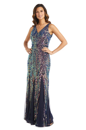 Nightway rose gold sequin dress on sale