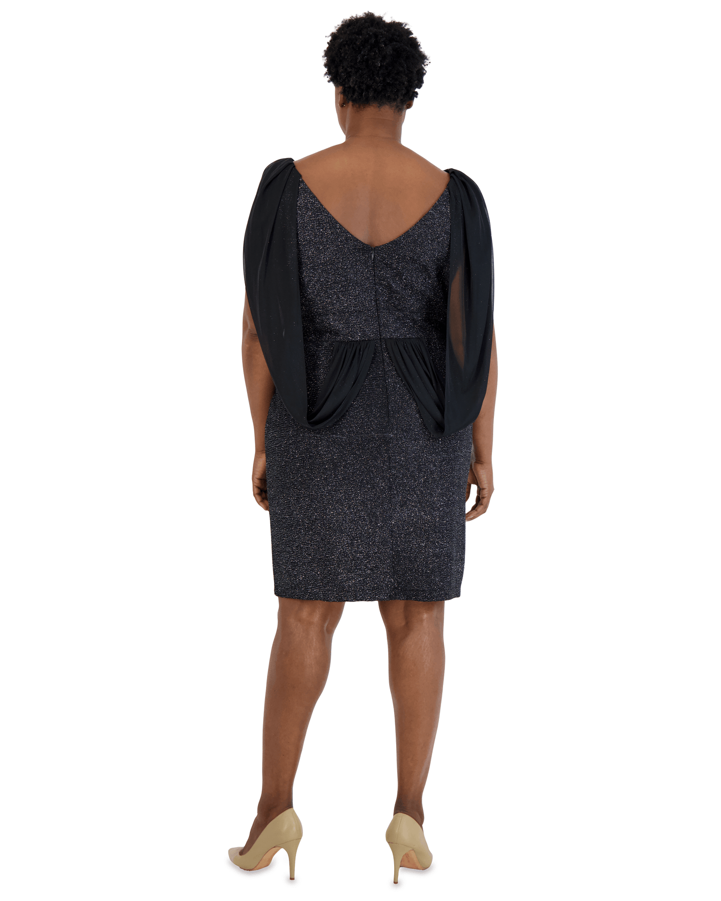 Nightway Short Plus Size Cocktail Dress 22055W - The Dress Outlet