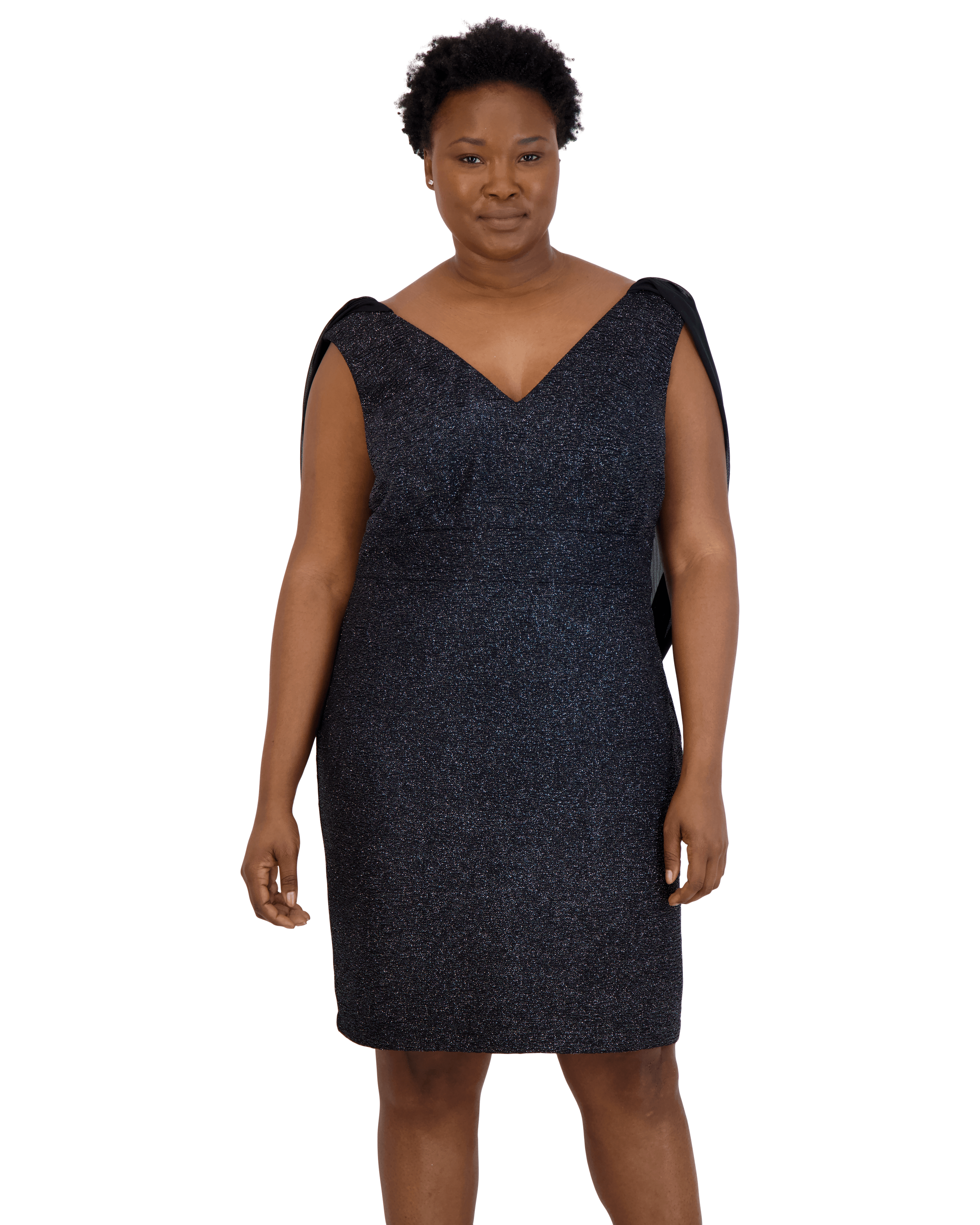 Nightway Short Plus Size Cocktail Dress 22055W - The Dress Outlet