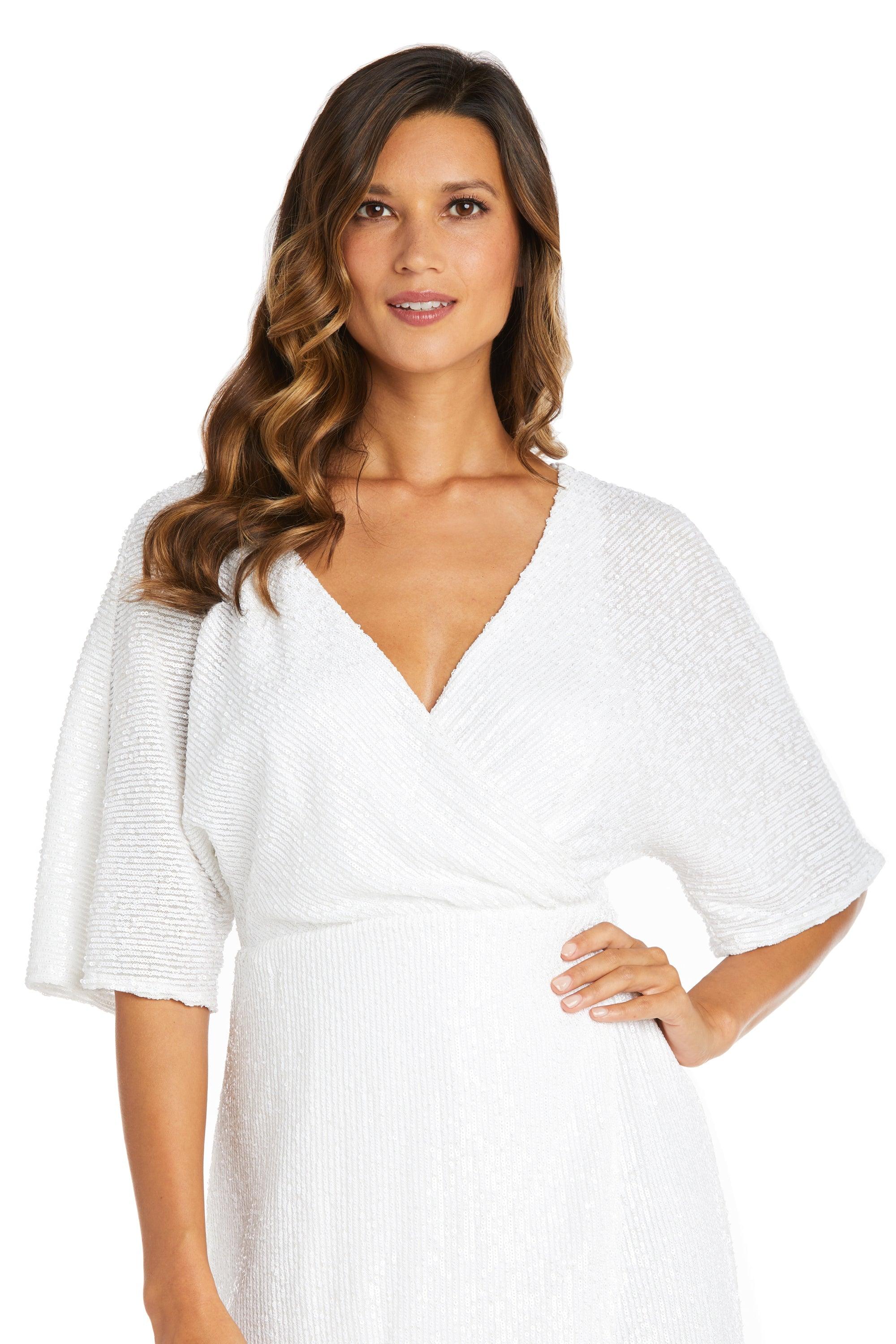 Nightway Wrap Skirt Short Cocktail Dress  22105 - The Dress Outlet