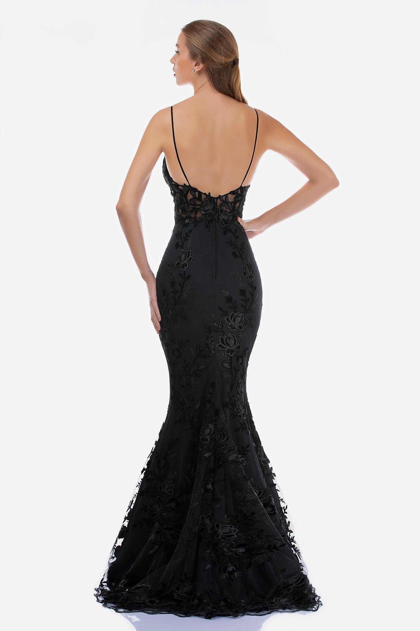 Nina Canacci Long Fitted Embroidered Prom Gown 2240 - The Dress Outlet