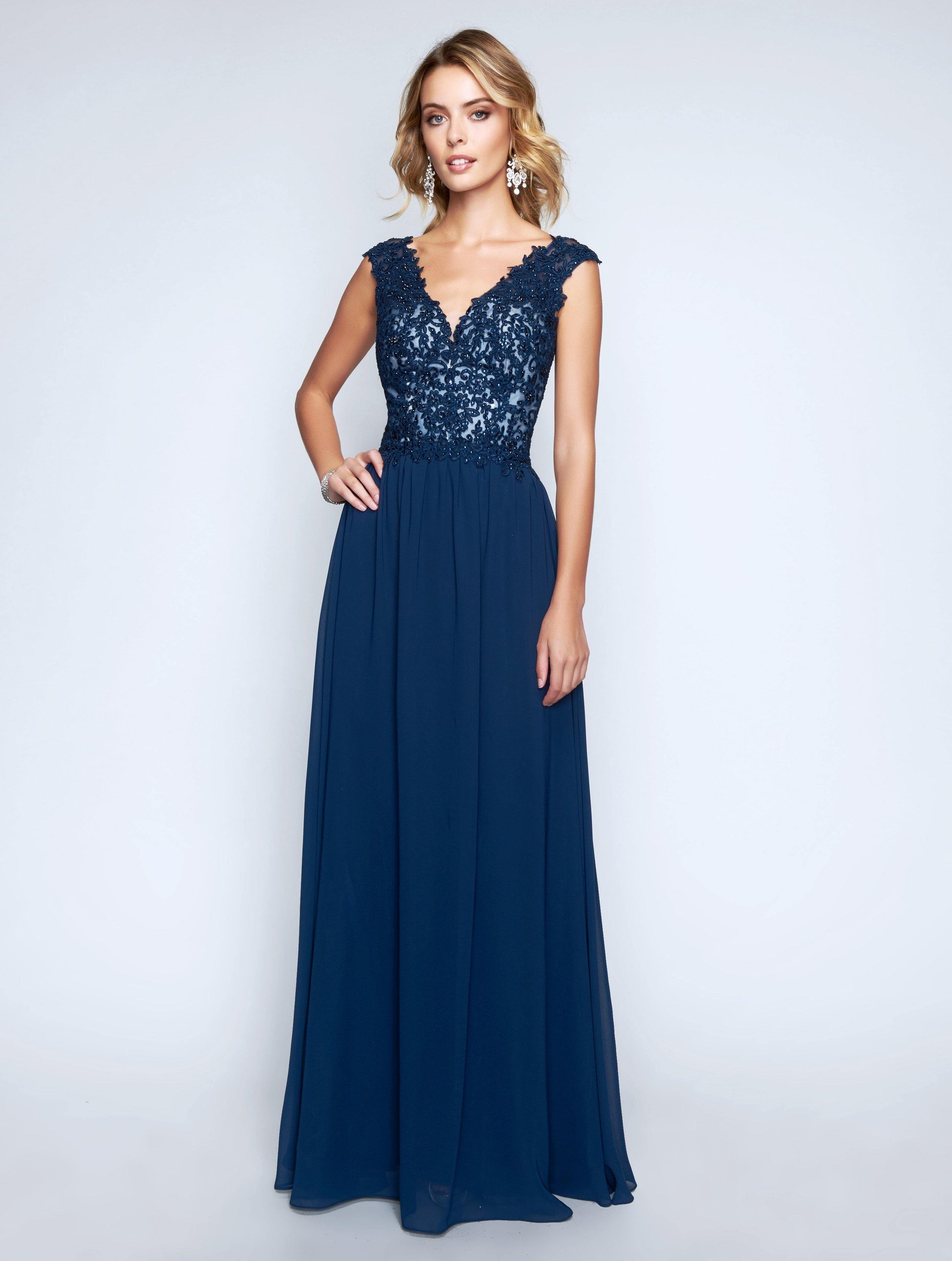 Nina Canacci Long Formal Evening Dress 1449 - The Dress Outlet